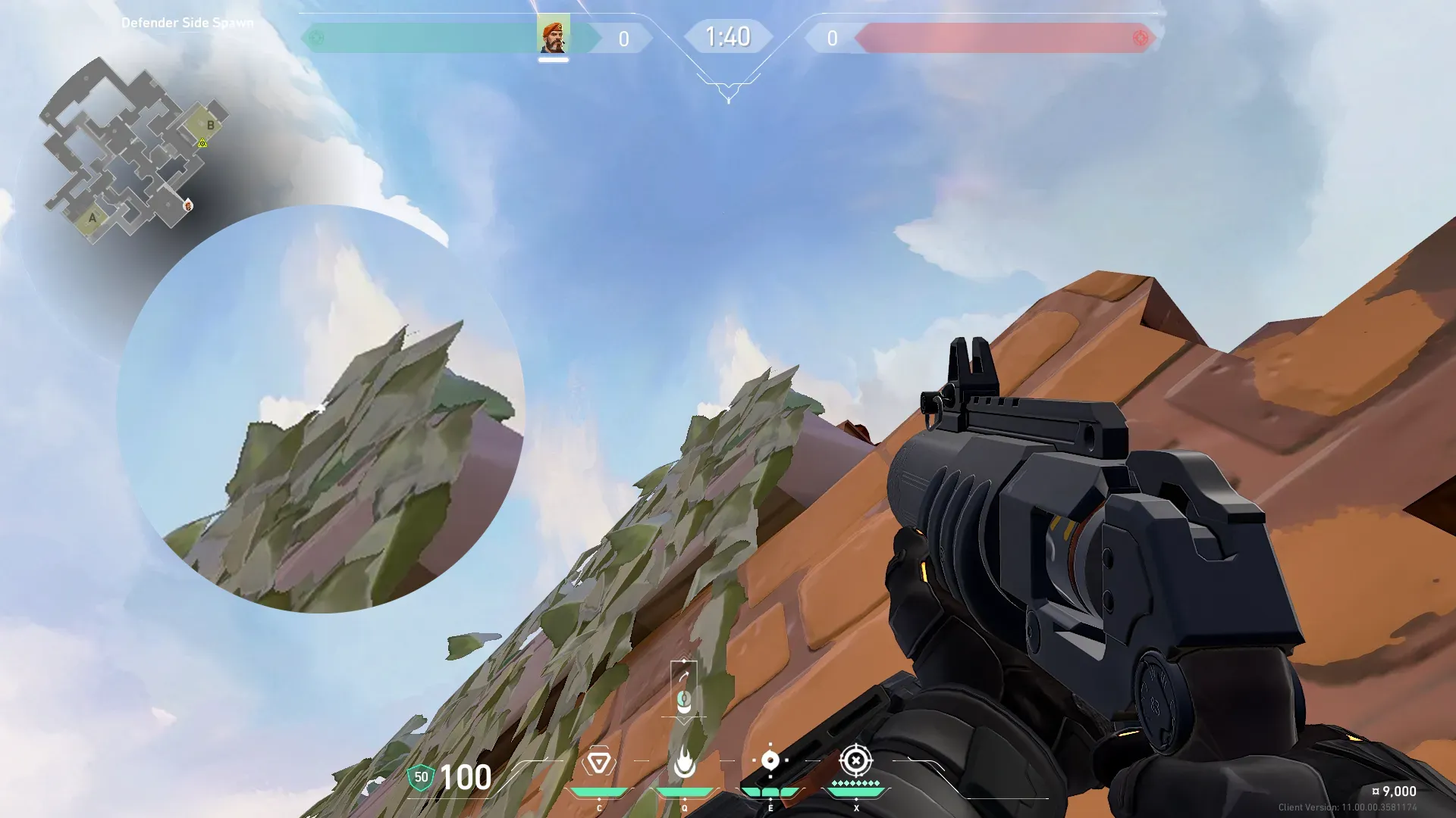 Brimstone Incendiary on Ascent Attack Site B — step 2 of 3: Aim — line up the shot