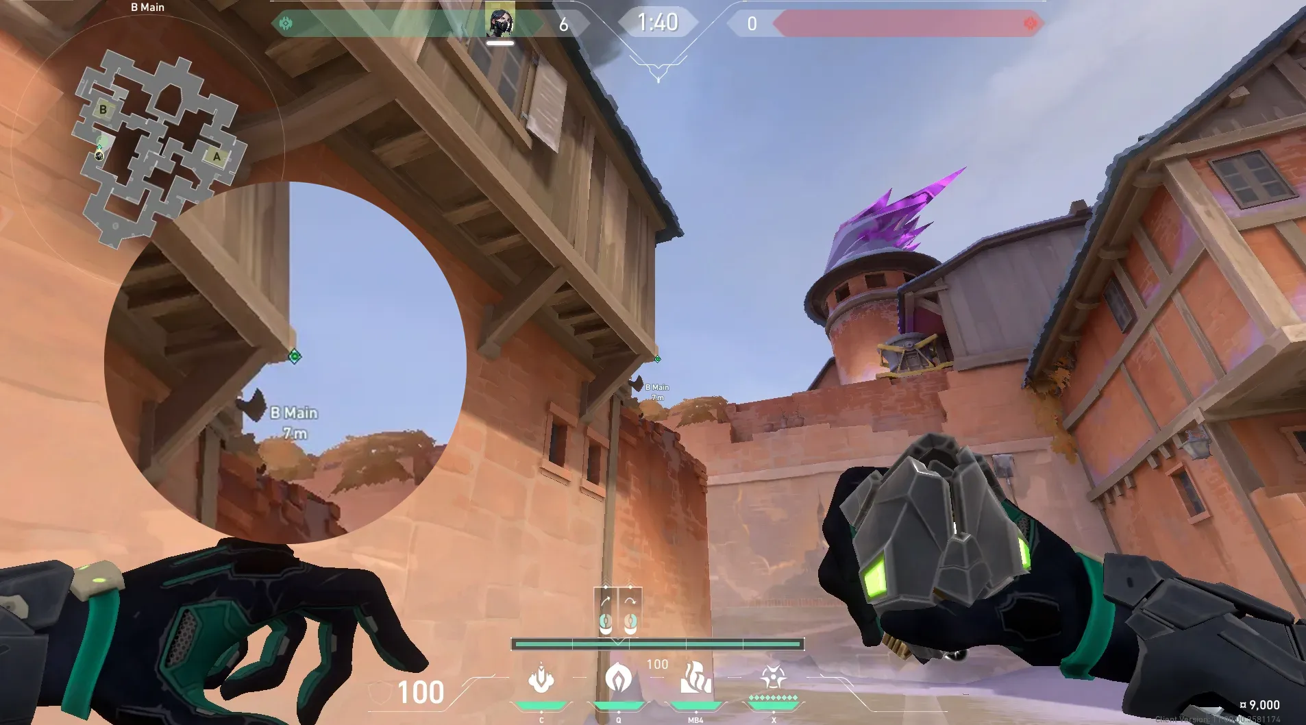 Viper Poison Cloud on Corrode Attack Site B — step 2 of 4: Aim — line up the shot