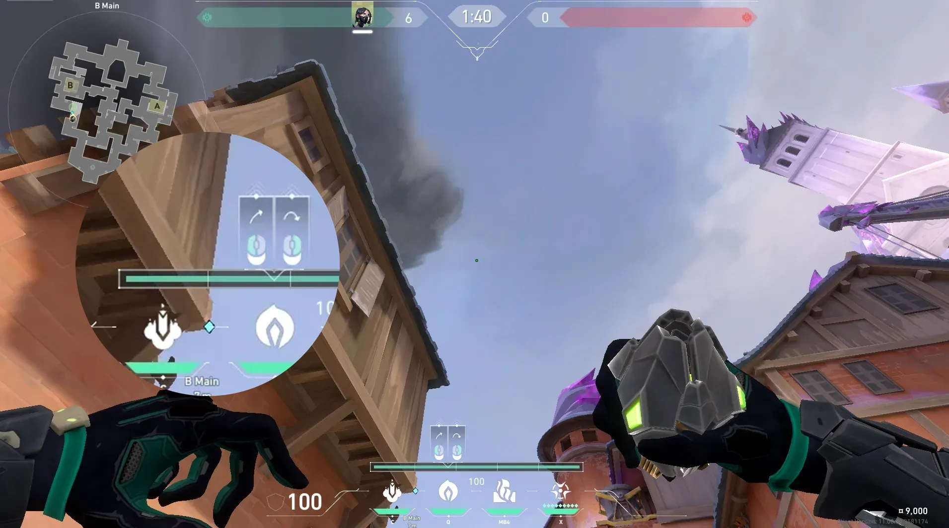 Viper Poison Cloud on Corrode Attack Site B — step 3 of 4: Aim — line up the shot
