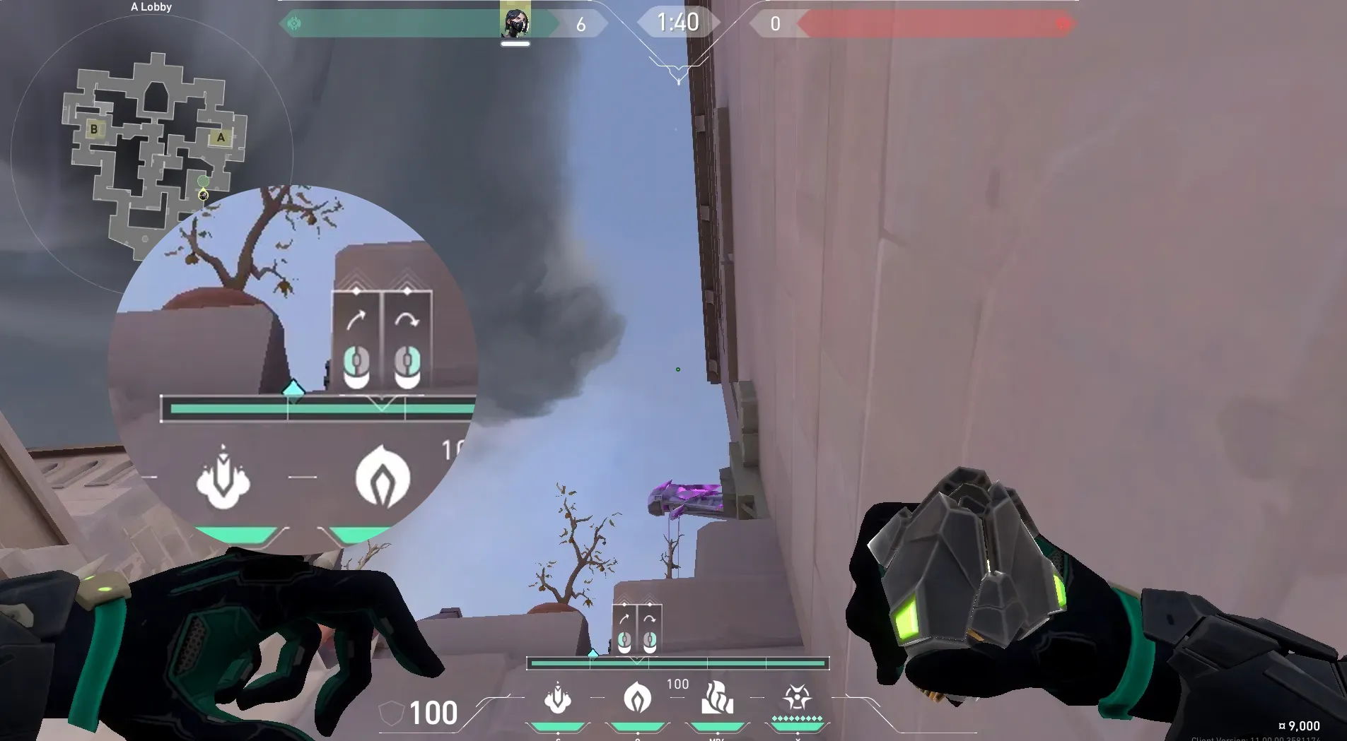 Viper Poison Cloud on Corrode Attack Site A — step 3 of 5: Aim — line up the shot