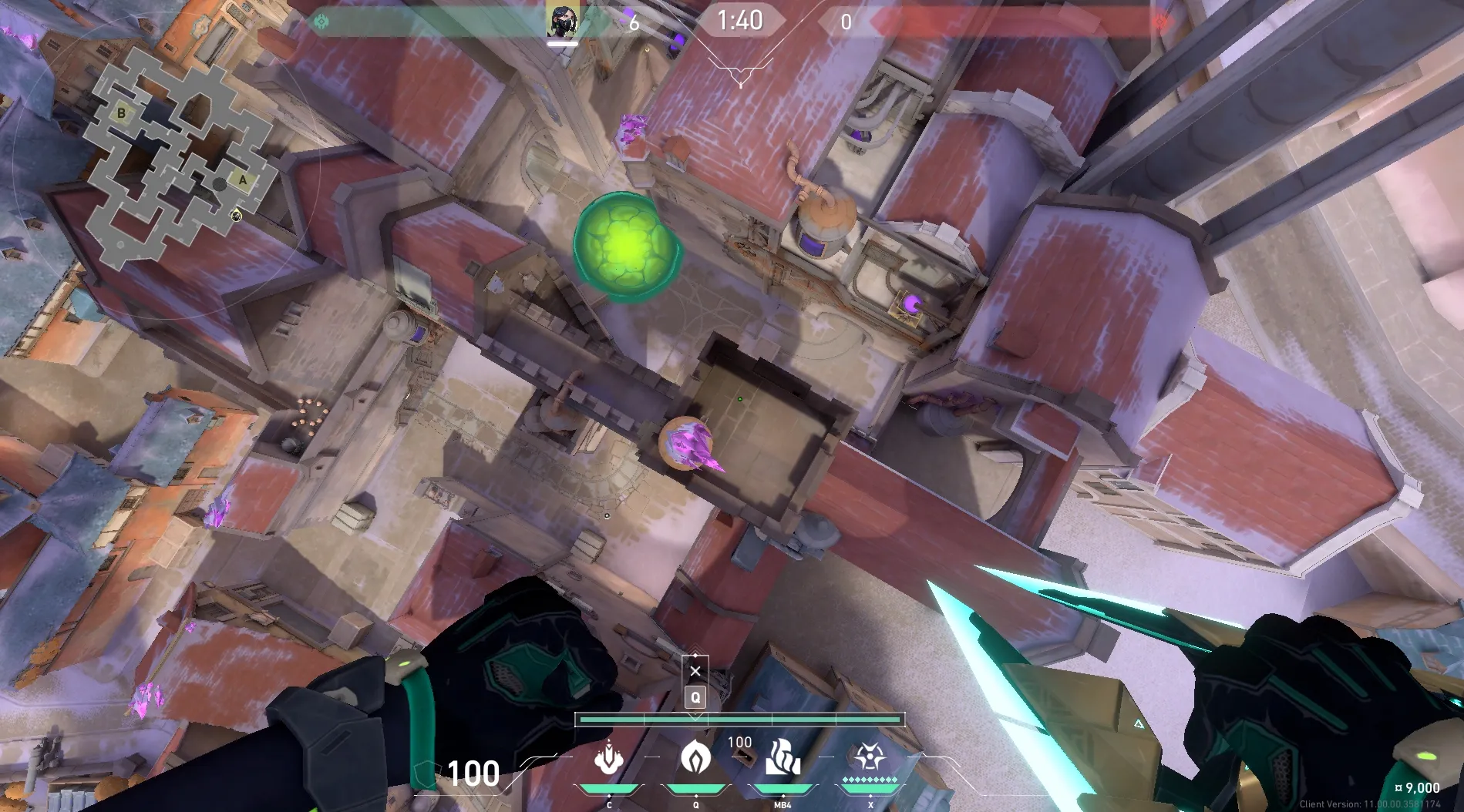 Viper Poison Cloud on Corrode Attack Site A — step 4 of 5: Aim — line up the shot