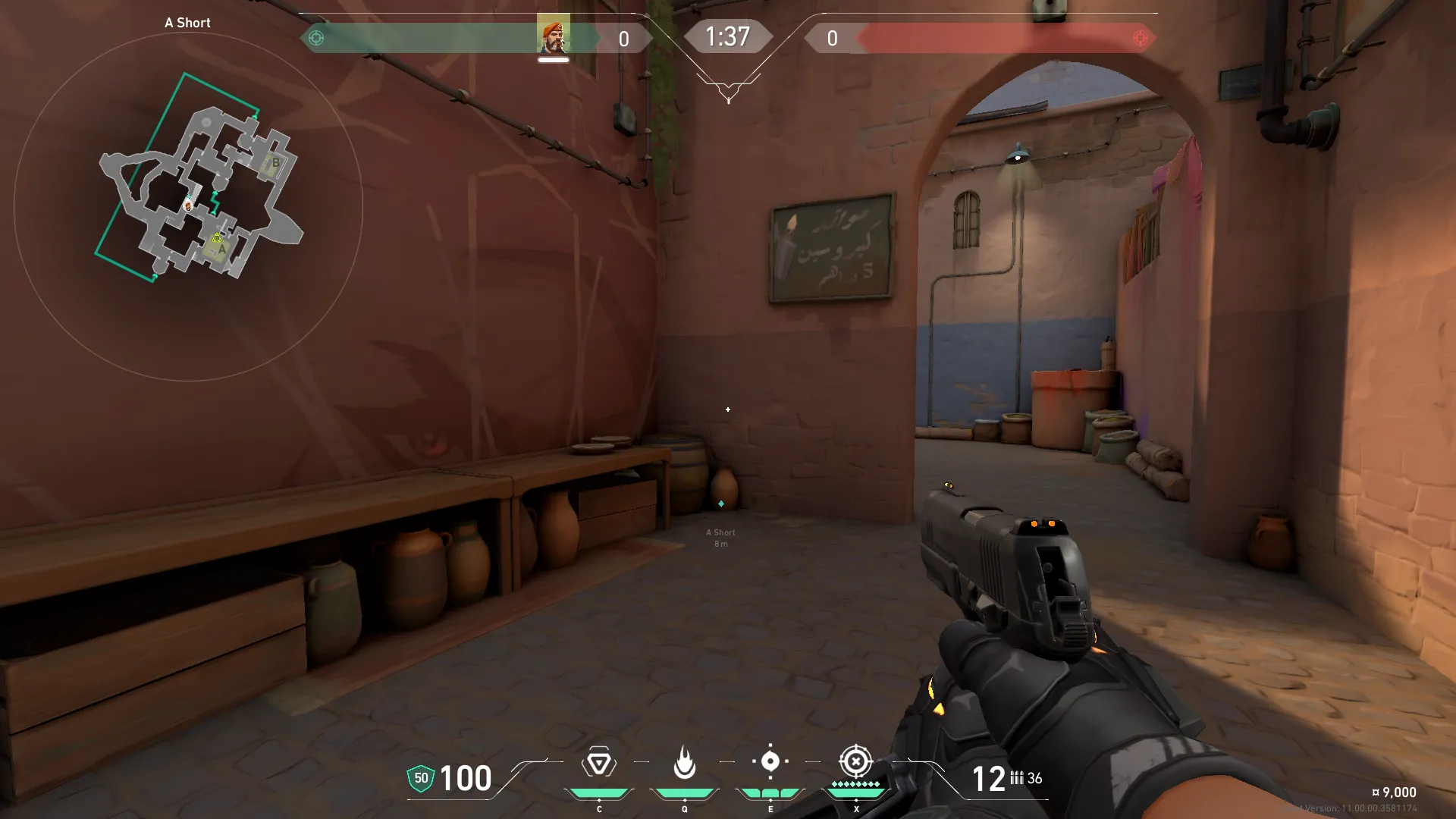Brimstone Incendiary on Bind Attack Site A — step 1 of 3: Position — where to stand