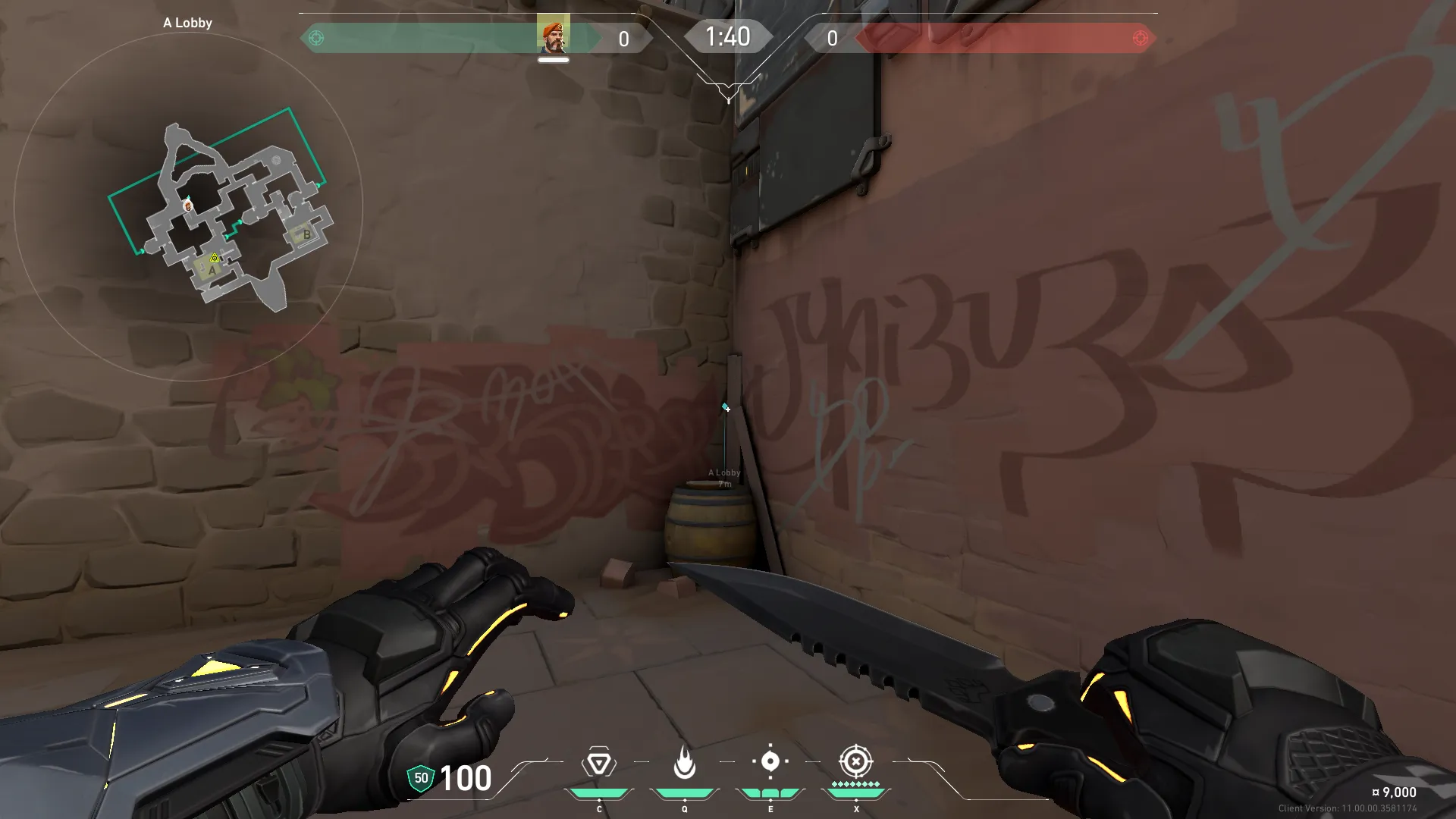 Brimstone Incendiary on Bind Attack Site A — step 1 of 3: Position — where to stand