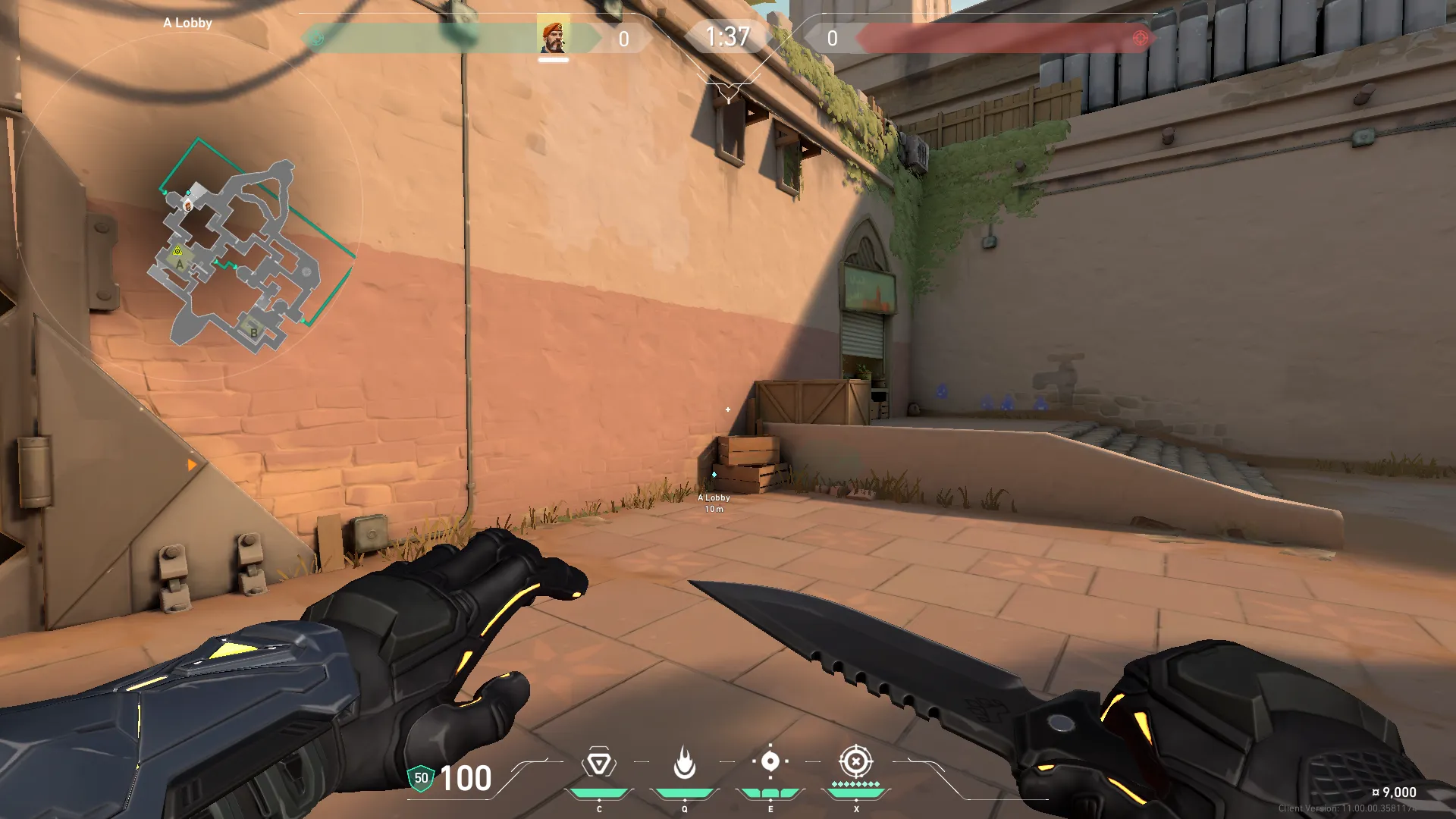 Brimstone Incendiary on Bind Attack Site A — step 1 of 3: Position — where to stand