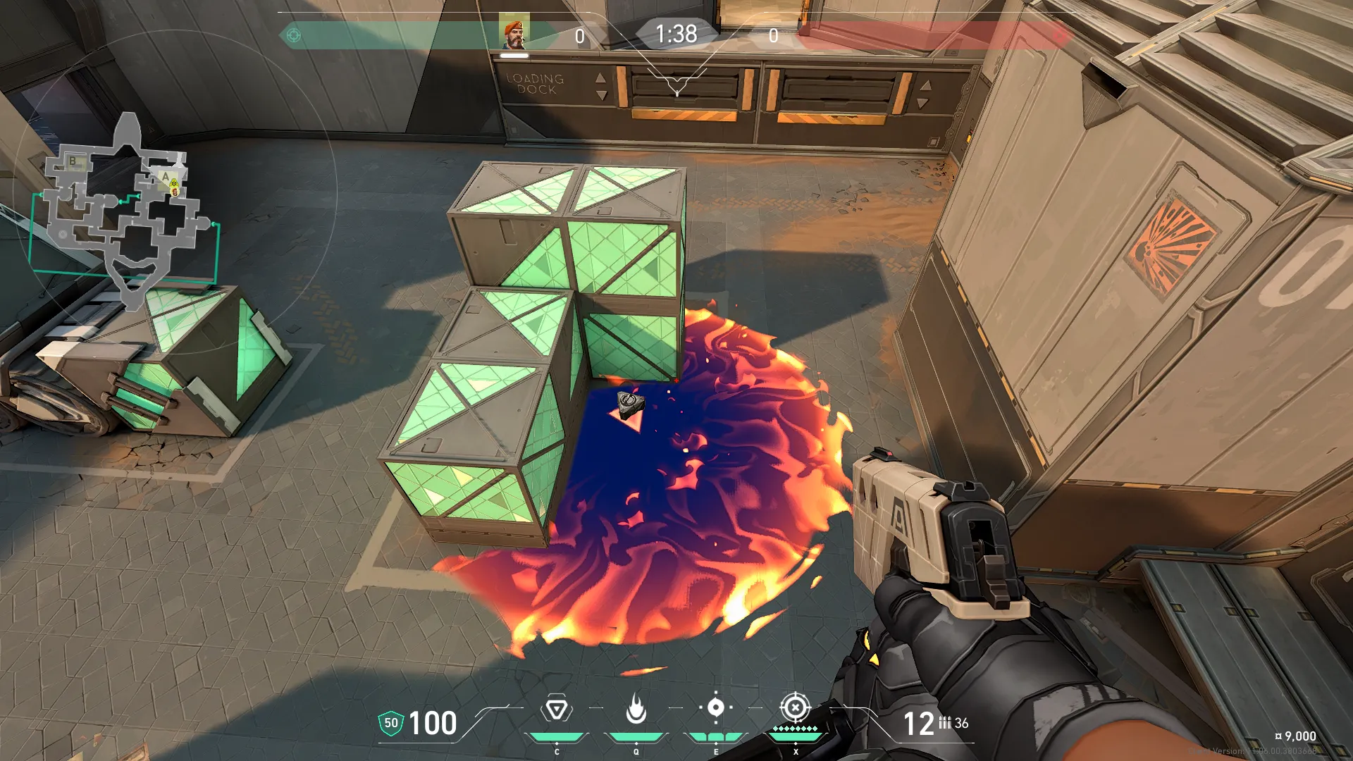 Brimstone Incendiary on Bind Attack Site A — step 3 of 3: Result