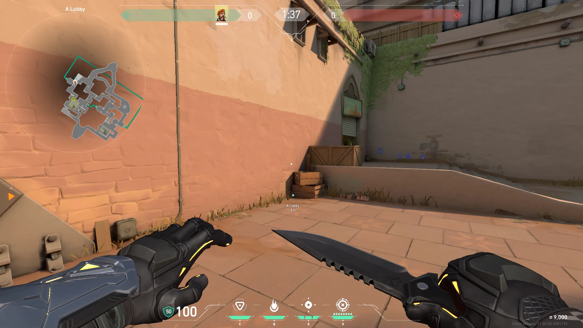 Brimstone Incendiary on Bind Attack Site A — step 1 of 3: Position — where to stand