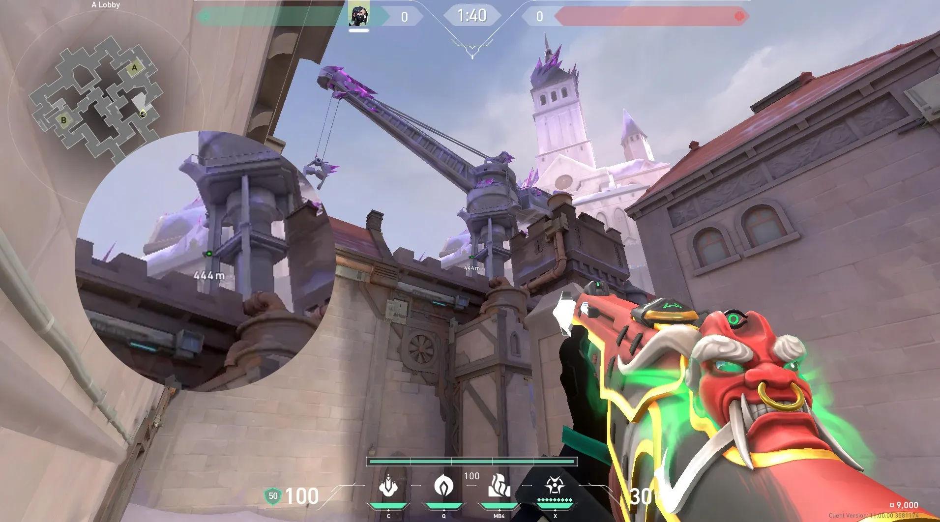 Viper Poison Cloud on Corrode Attack Site A — step 2 of 5: Aim — line up the shot