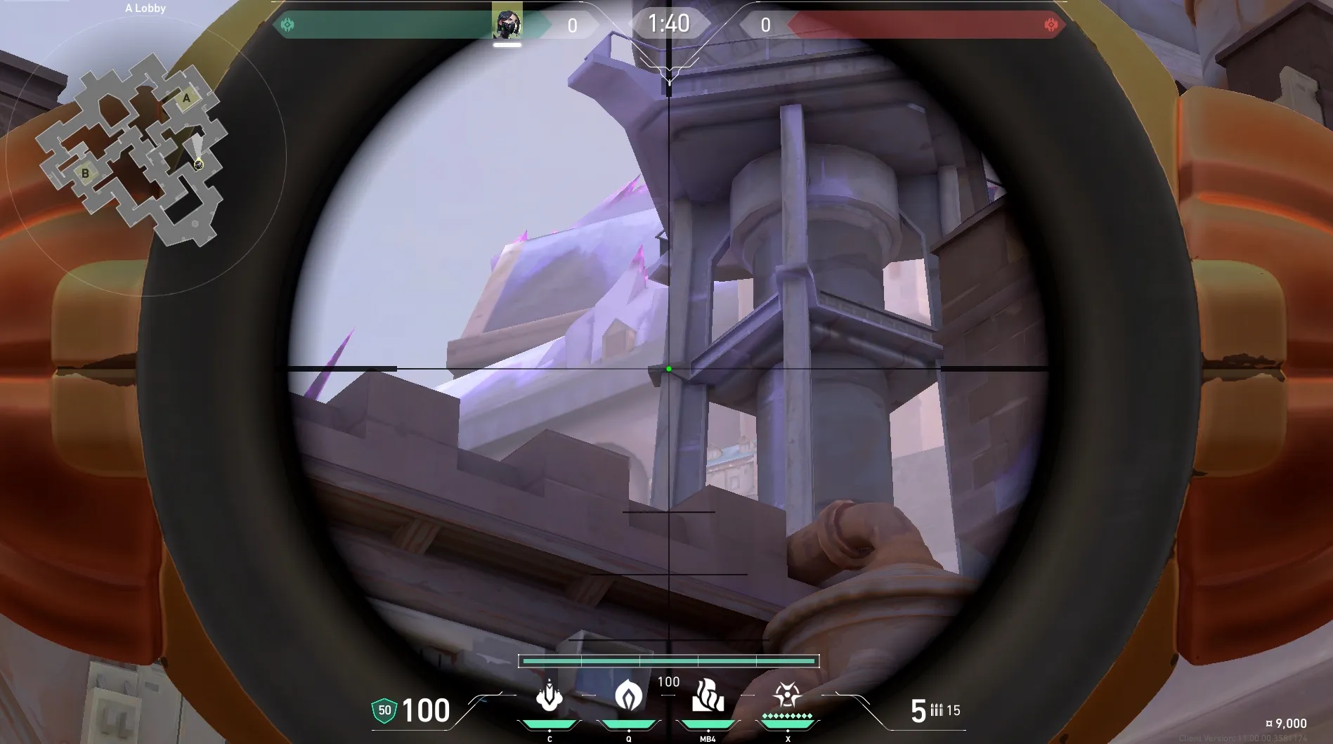 Viper Poison Cloud on Corrode Attack Site A — step 3 of 5: Aim — line up the shot