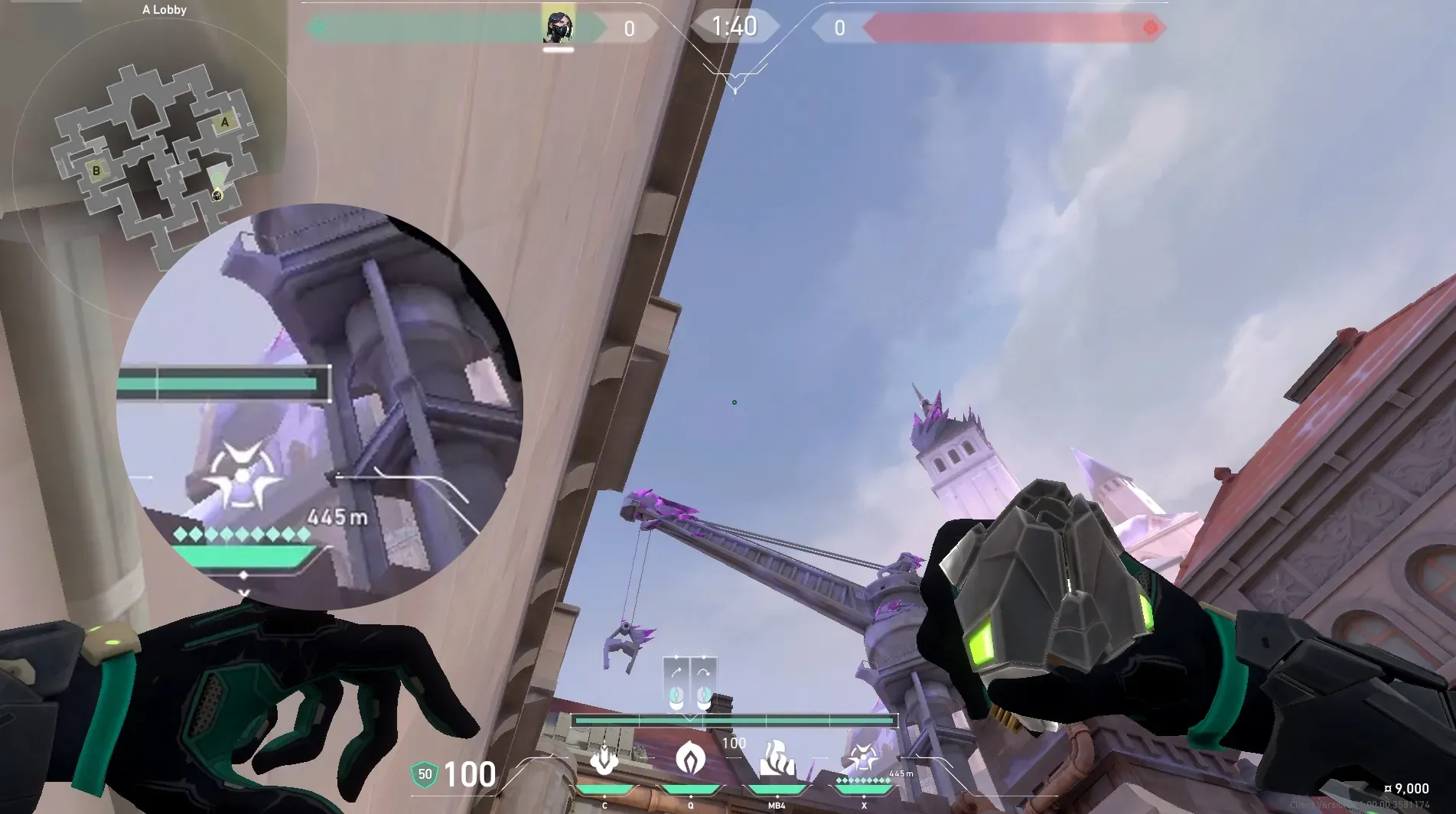 Viper Poison Cloud on Corrode Attack Site A — step 4 of 5: Aim — line up the shot