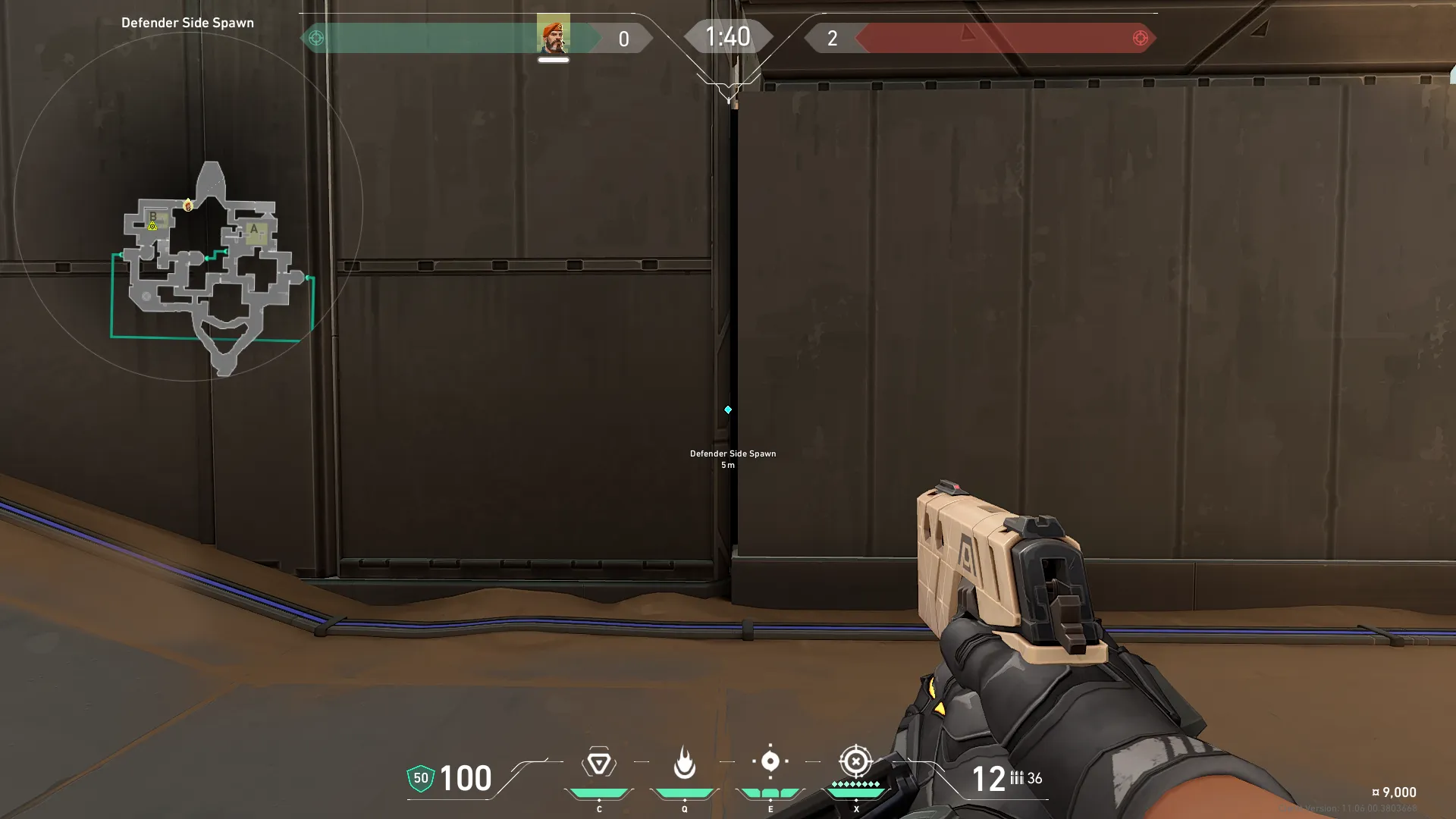 Brimstone Incendiary on Bind Attack Site B — step 1 of 3: Position — where to stand