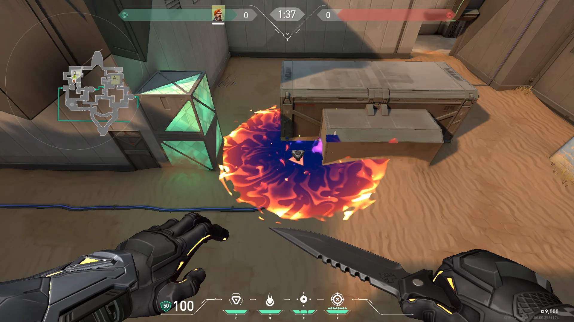 Brimstone Incendiary on Bind Attack Site B — step 3 of 3: Result