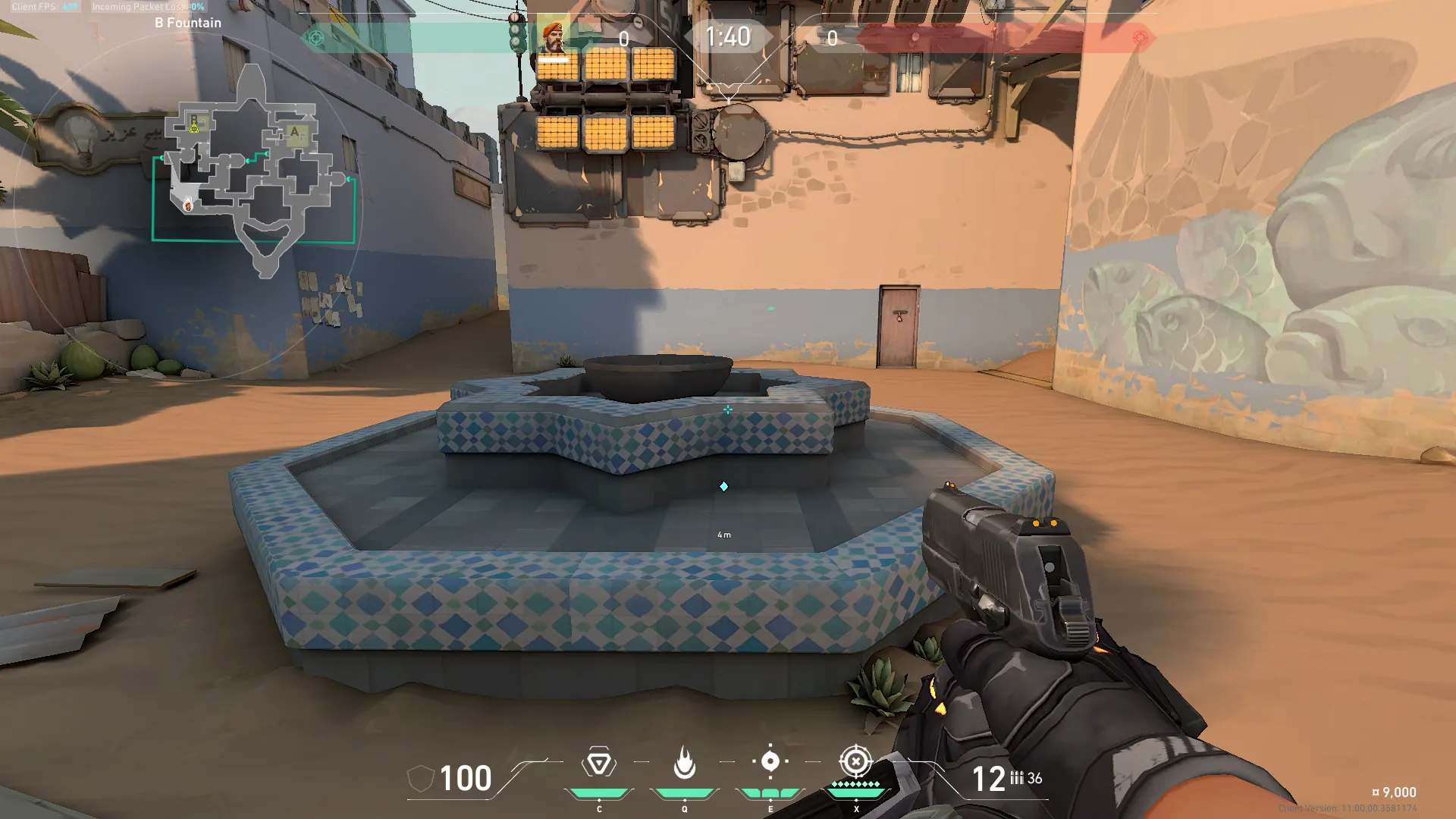 Brimstone Incendiary on Bind Attack Site B — step 1 of 3: Position — where to stand