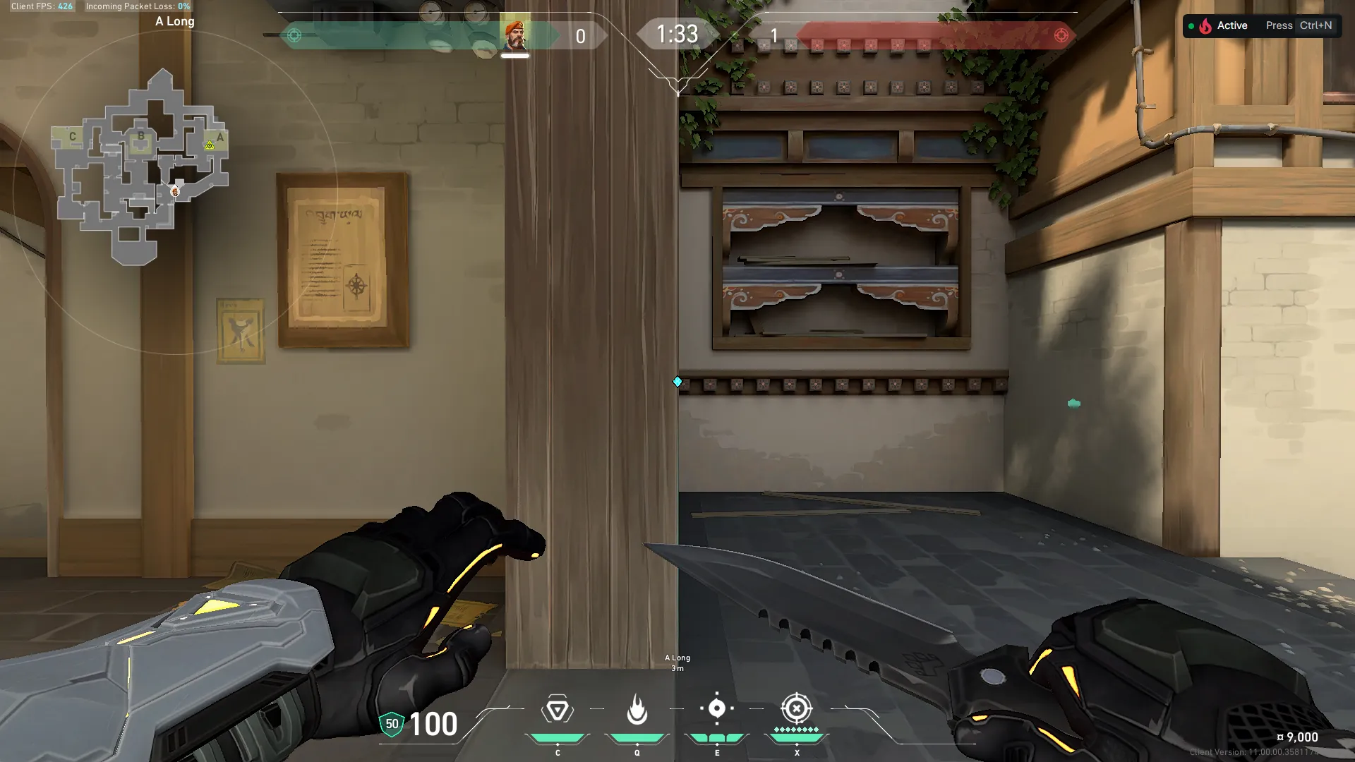 Brimstone Incendiary on Haven Attack Site A — step 1 of 3: Position — where to stand