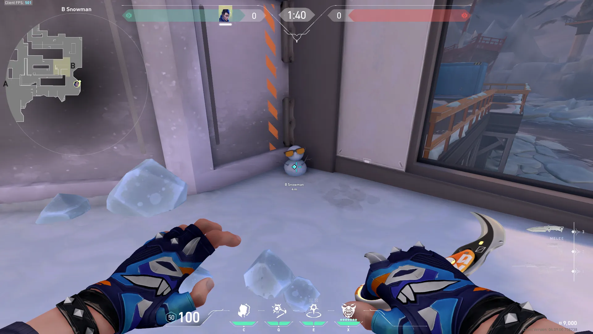 Yoru Gatecrash on Icebox Defense Site A — step 1 of 3: Position — where to stand