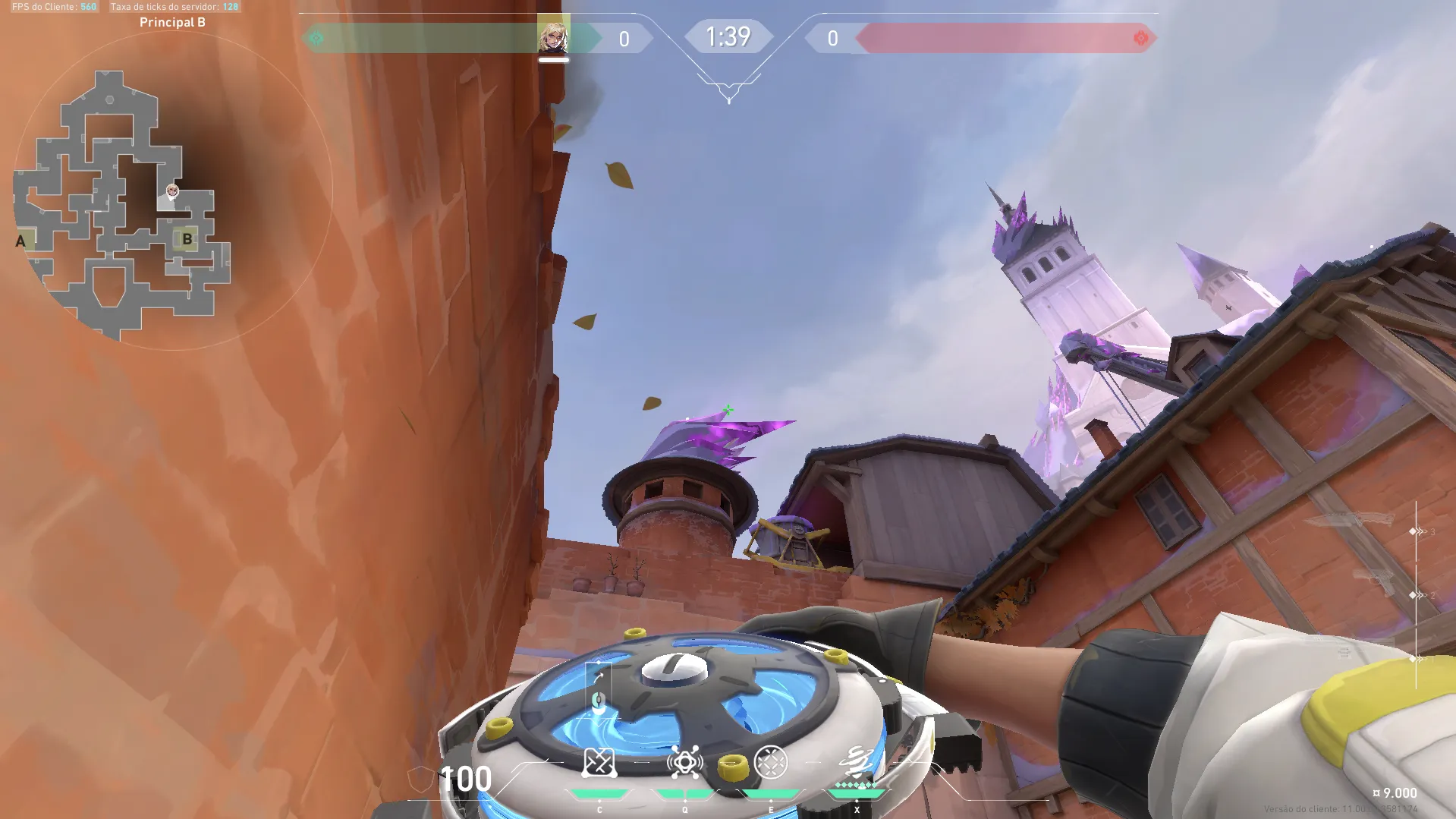 Deadlock Barrier Mesh on Corrode Attack Site B — step 2 of 3: Aim — line up the shot