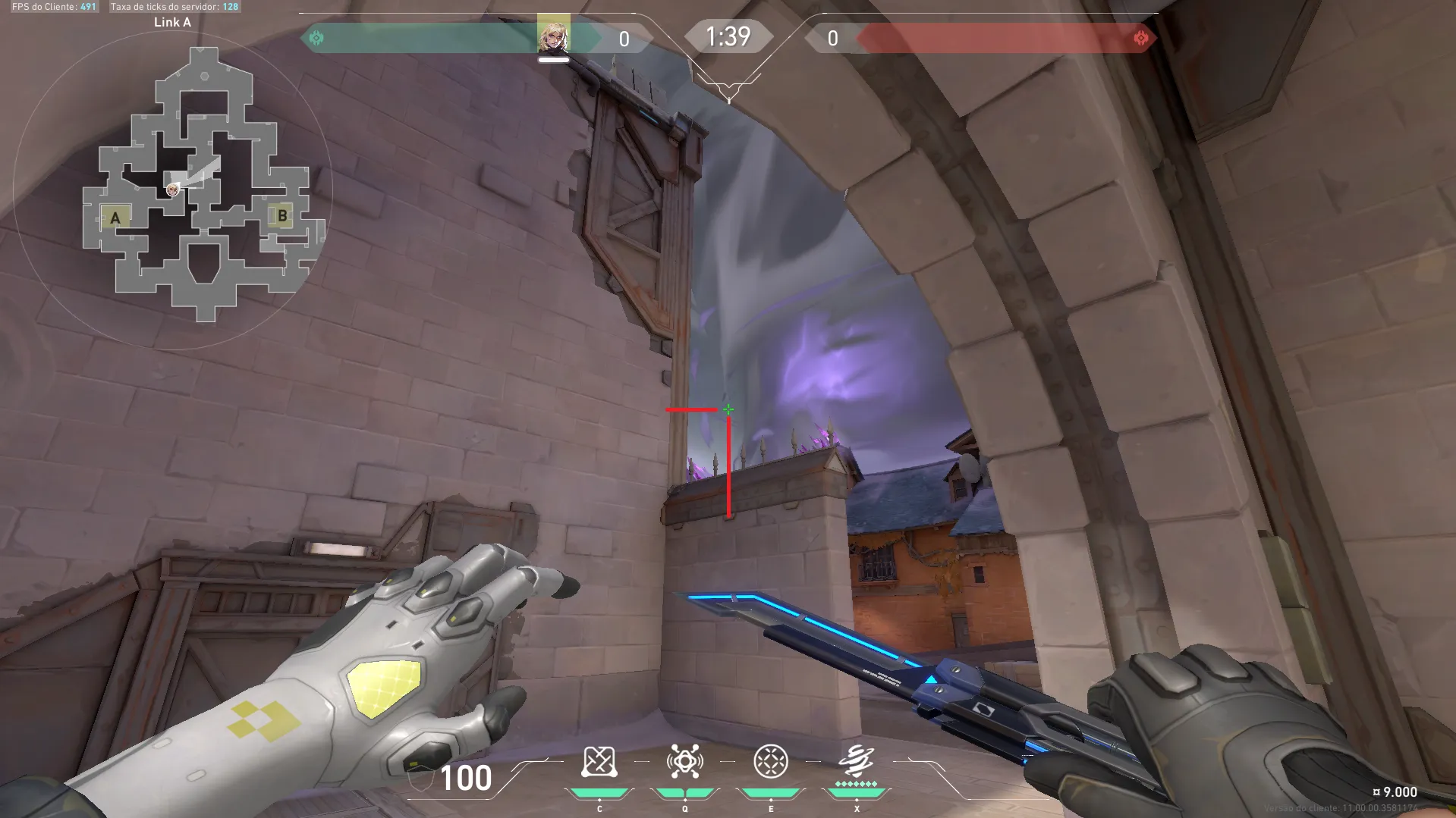 Deadlock Barrier Mesh on Corrode Attack Mid — step 2 of 3: Aim — line up the shot