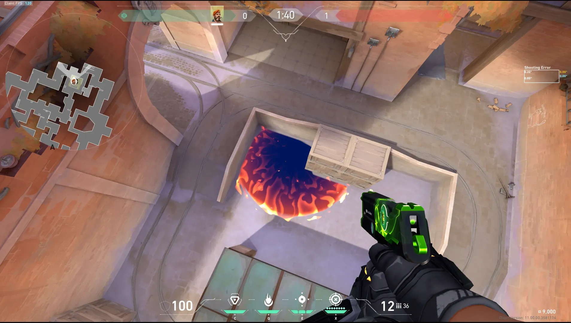 Brimstone Incendiary on Corrode Attack Site B — step 3 of 3: Result