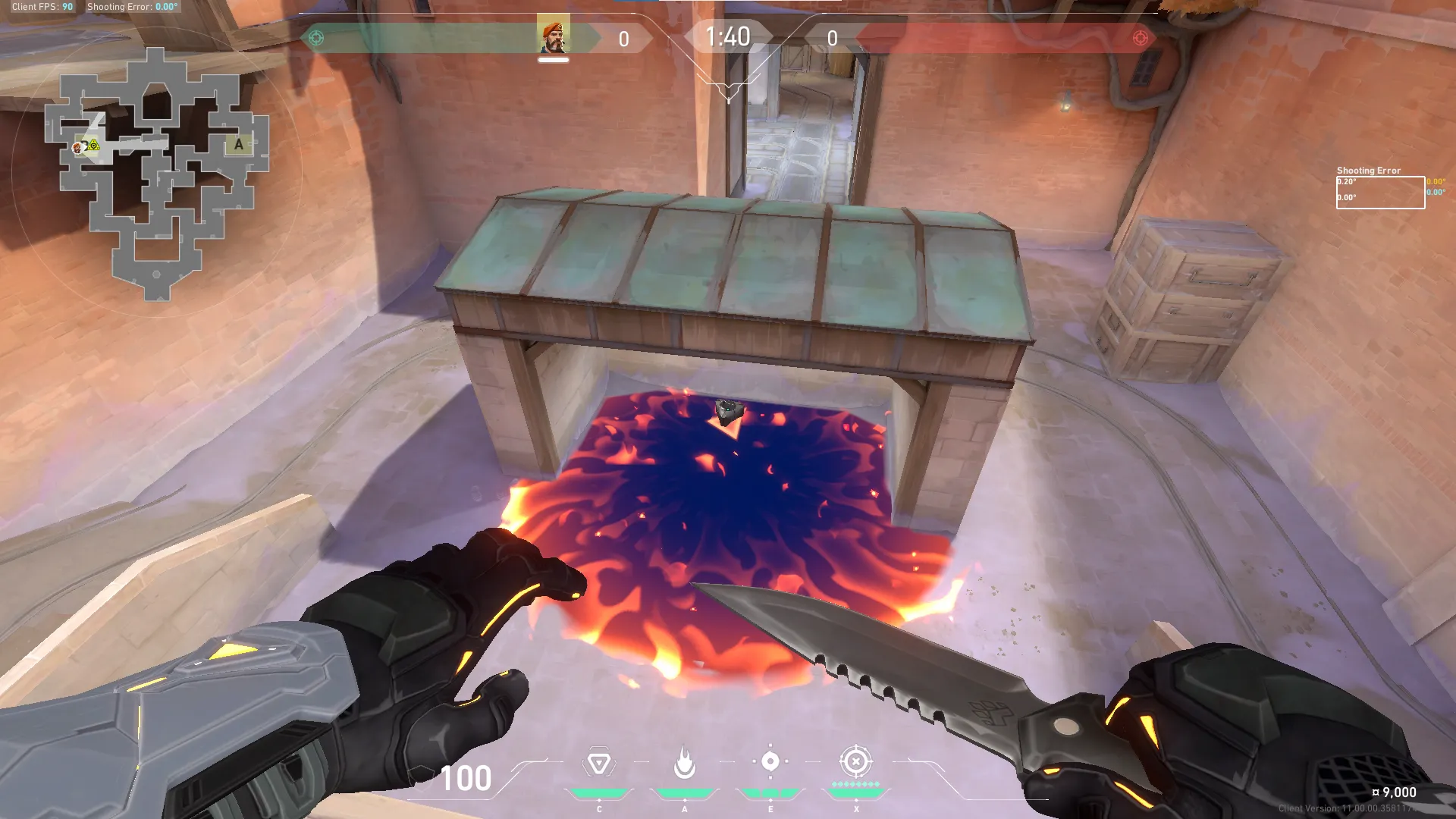Brimstone Incendiary on Corrode Attack Site B — step 5 of 5: Result