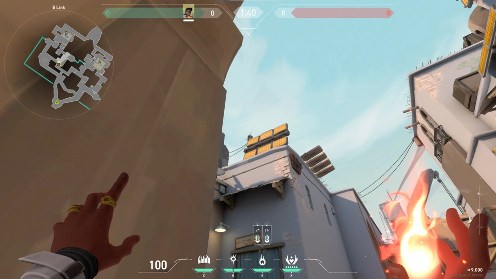 Phoenix Hot Hands on Bind Attack Site B — step 2 of 3: Aim — line up the shot
