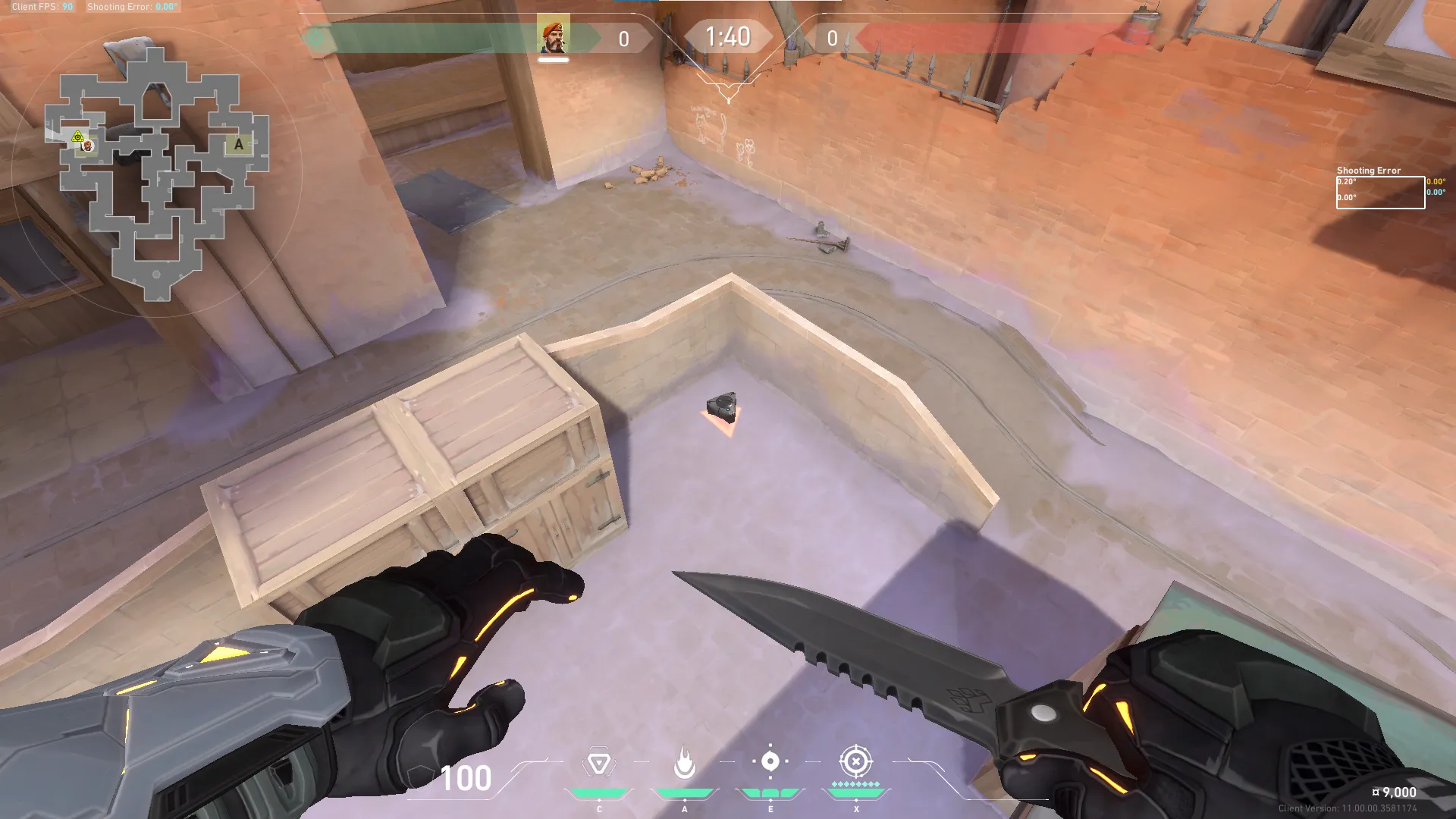 Brimstone Incendiary on Corrode Attack Site B — step 1 of 5: Position — where to stand