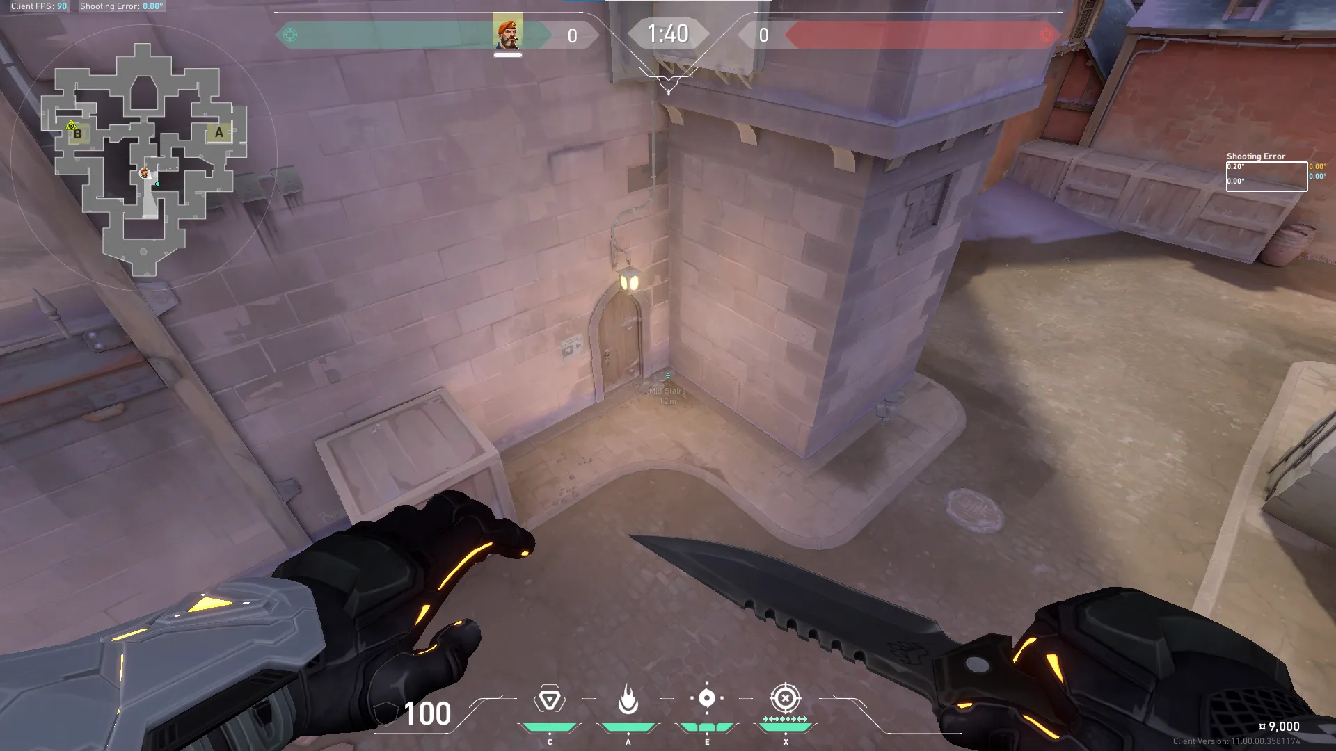 Brimstone Incendiary on Corrode Attack Site B — step 2 of 5: Aim — line up the shot