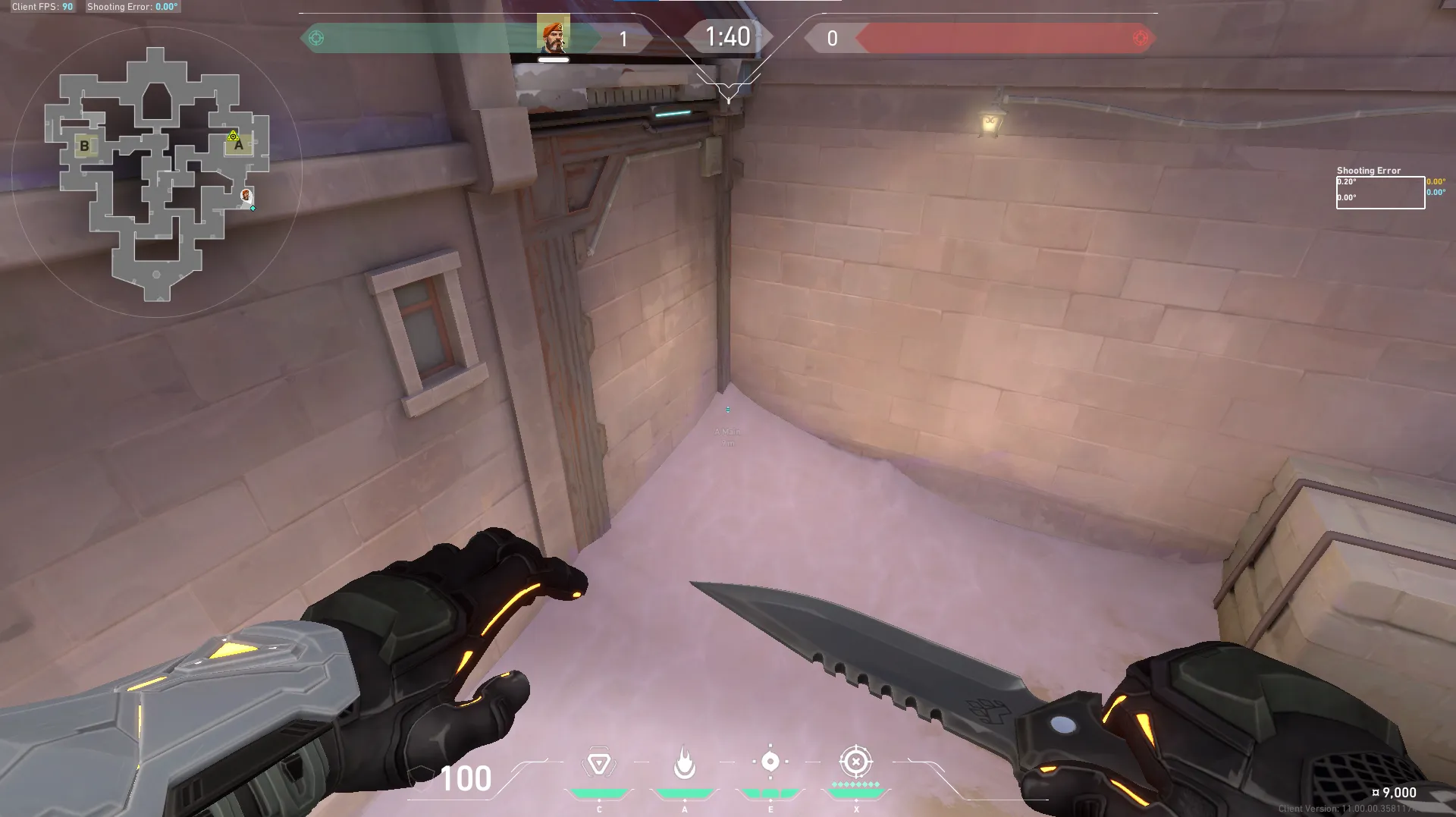 Brimstone Incendiary on Corrode Attack Site A — step 2 of 5: Aim — line up the shot
