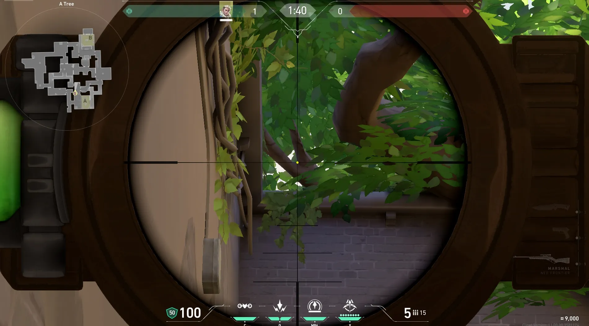 Sova Recon Bolt on Ascent Defense Site B — step 2 of 4: Aim — line up the shot
