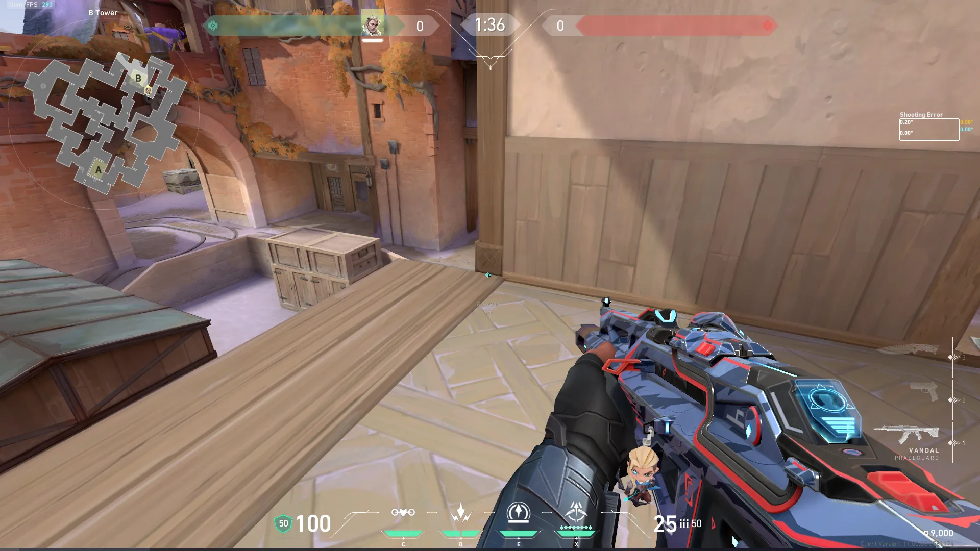 Early Info B Lobby Defending — Sova lineup on Corrode