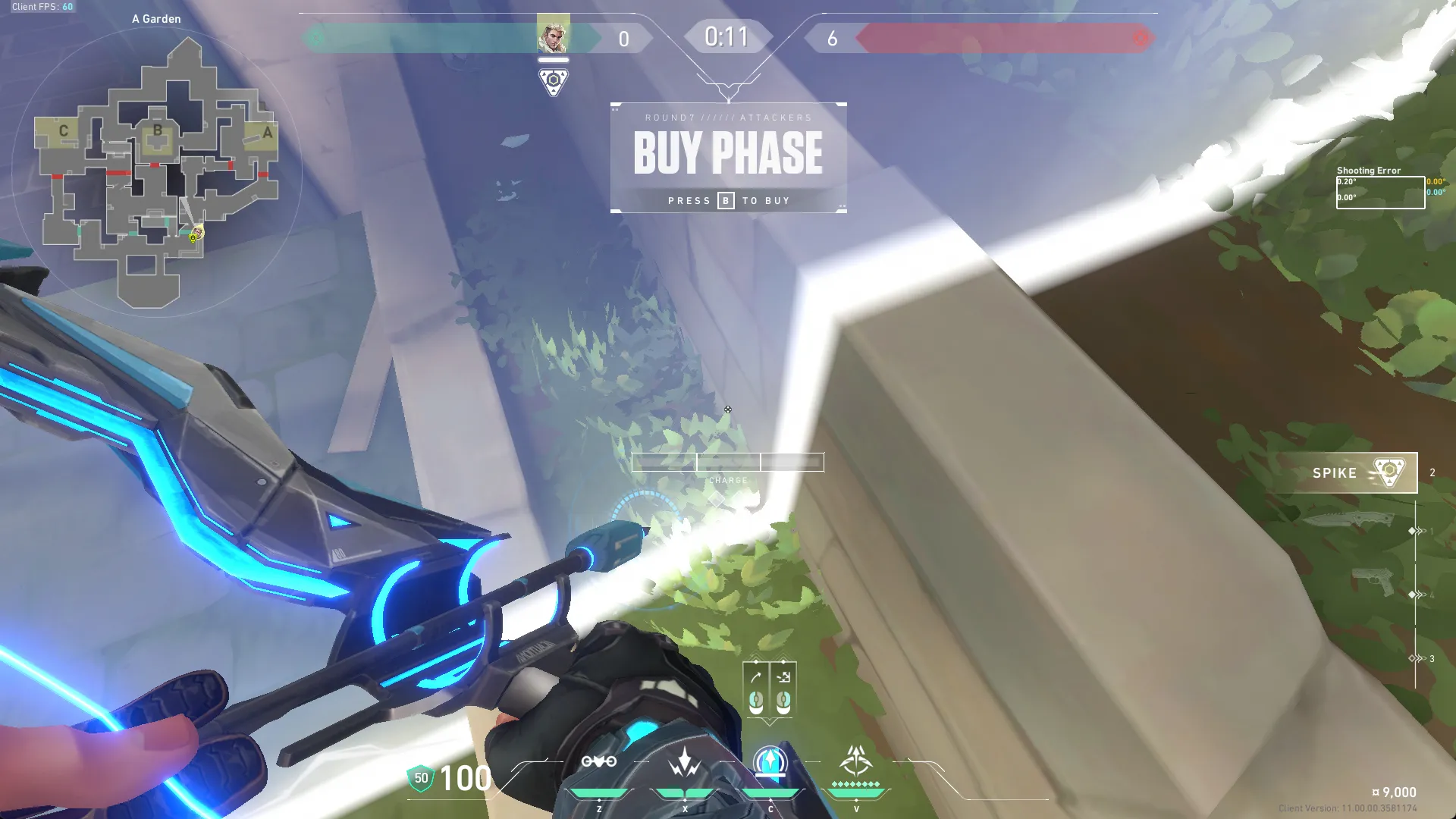 Sova Recon Bolt on Haven Attack Site A — step 2 of 5: Aim — line up the shot