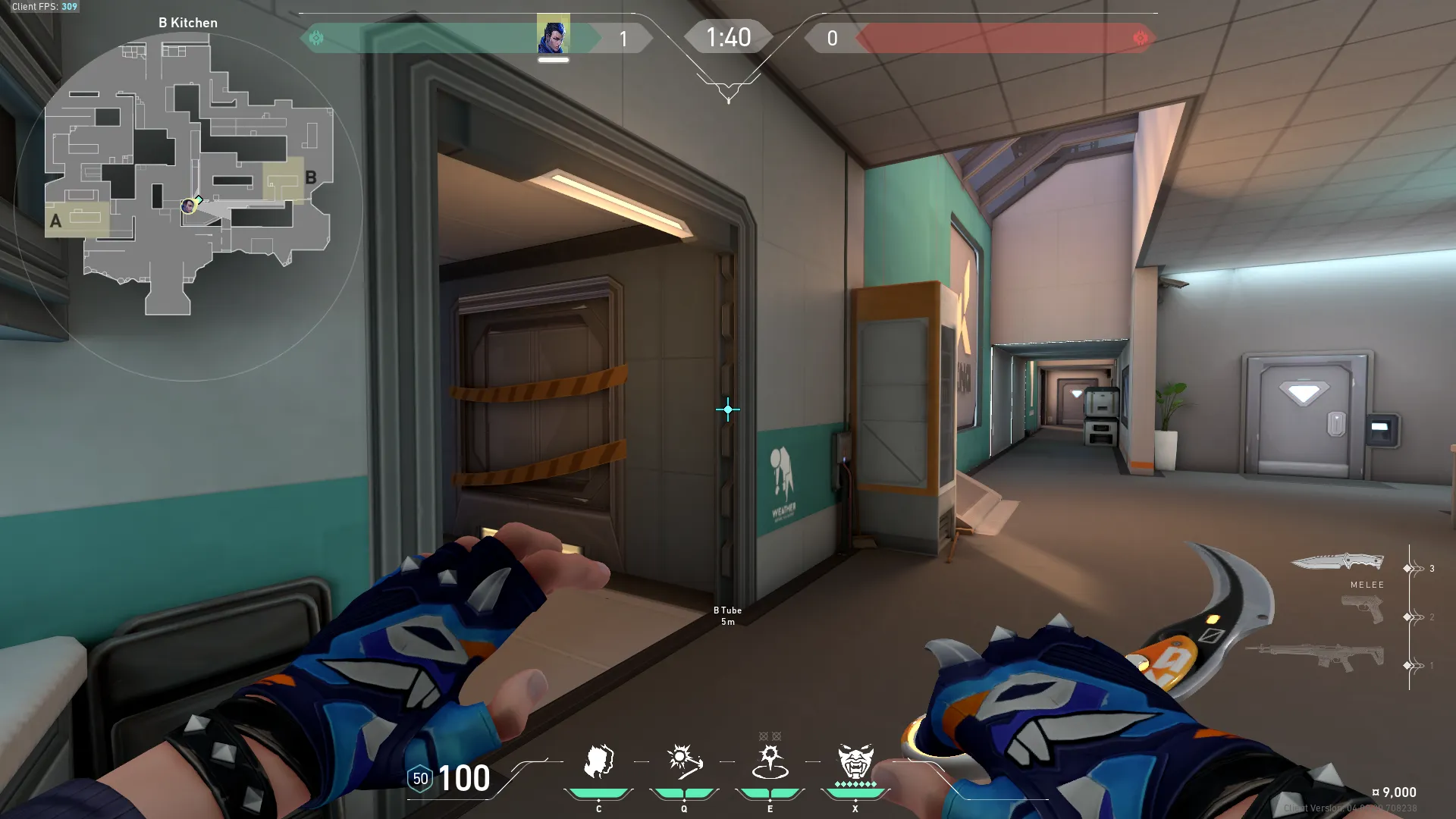 B Tube to Attackers Spawn — Yoru lineup on Icebox