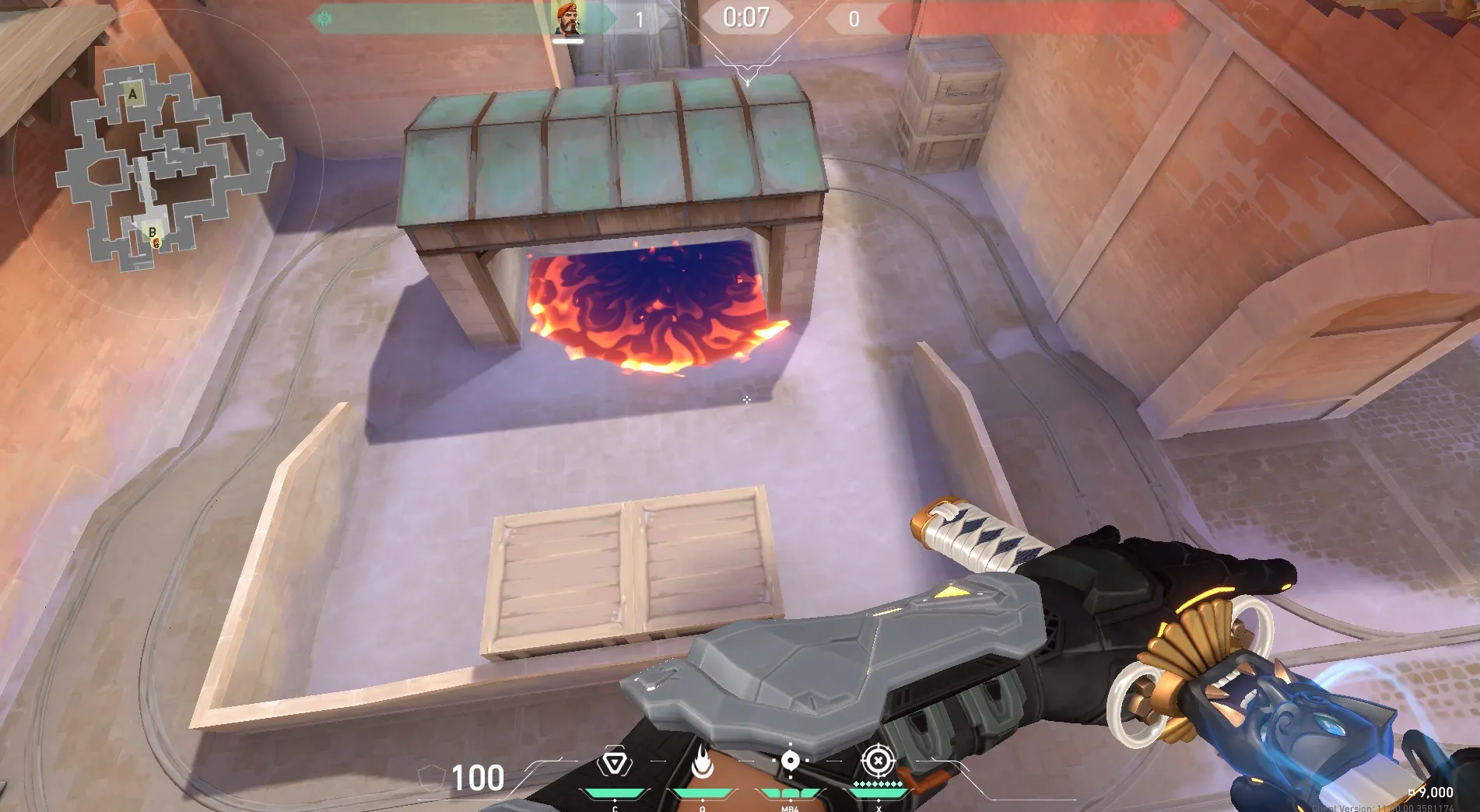 Brimstone Incendiary on Corrode Attack Site B — step 4 of 4: Result