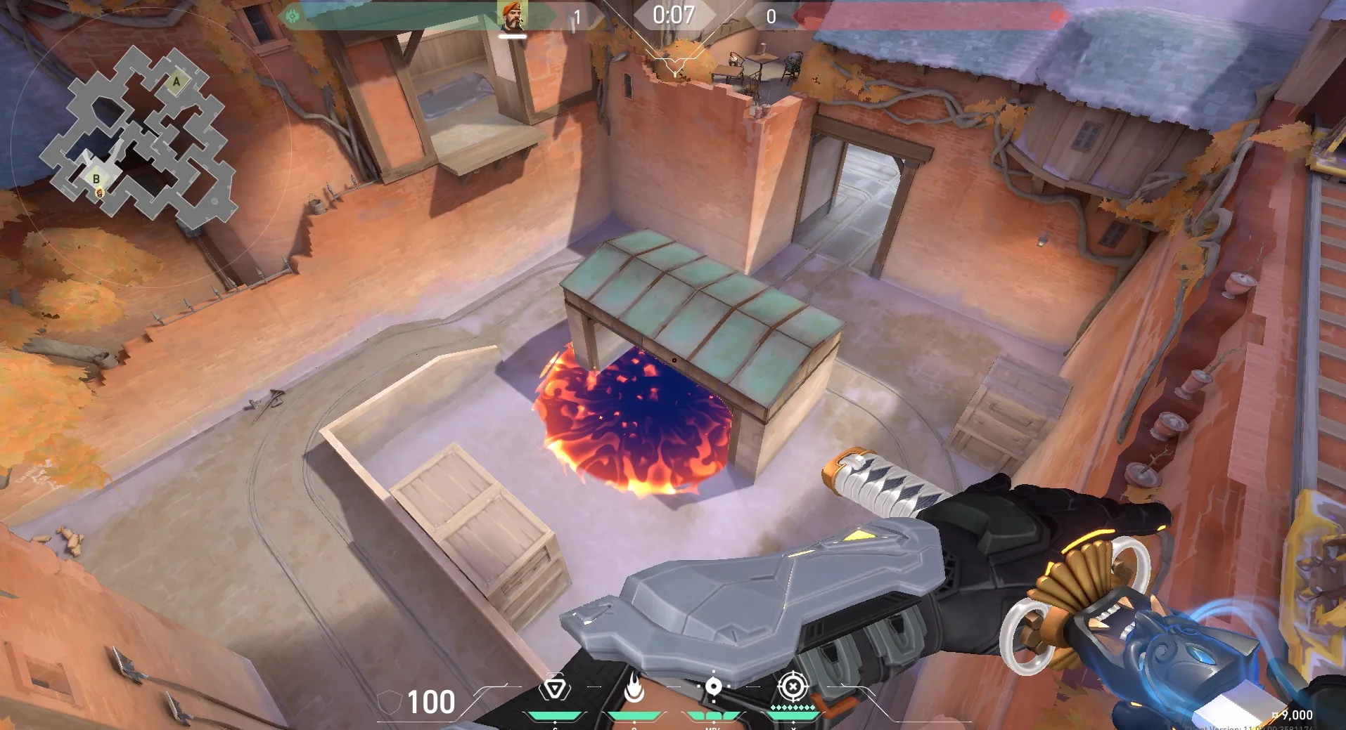 Brimstone Incendiary on Corrode Attack Site B — step 4 of 4: Result