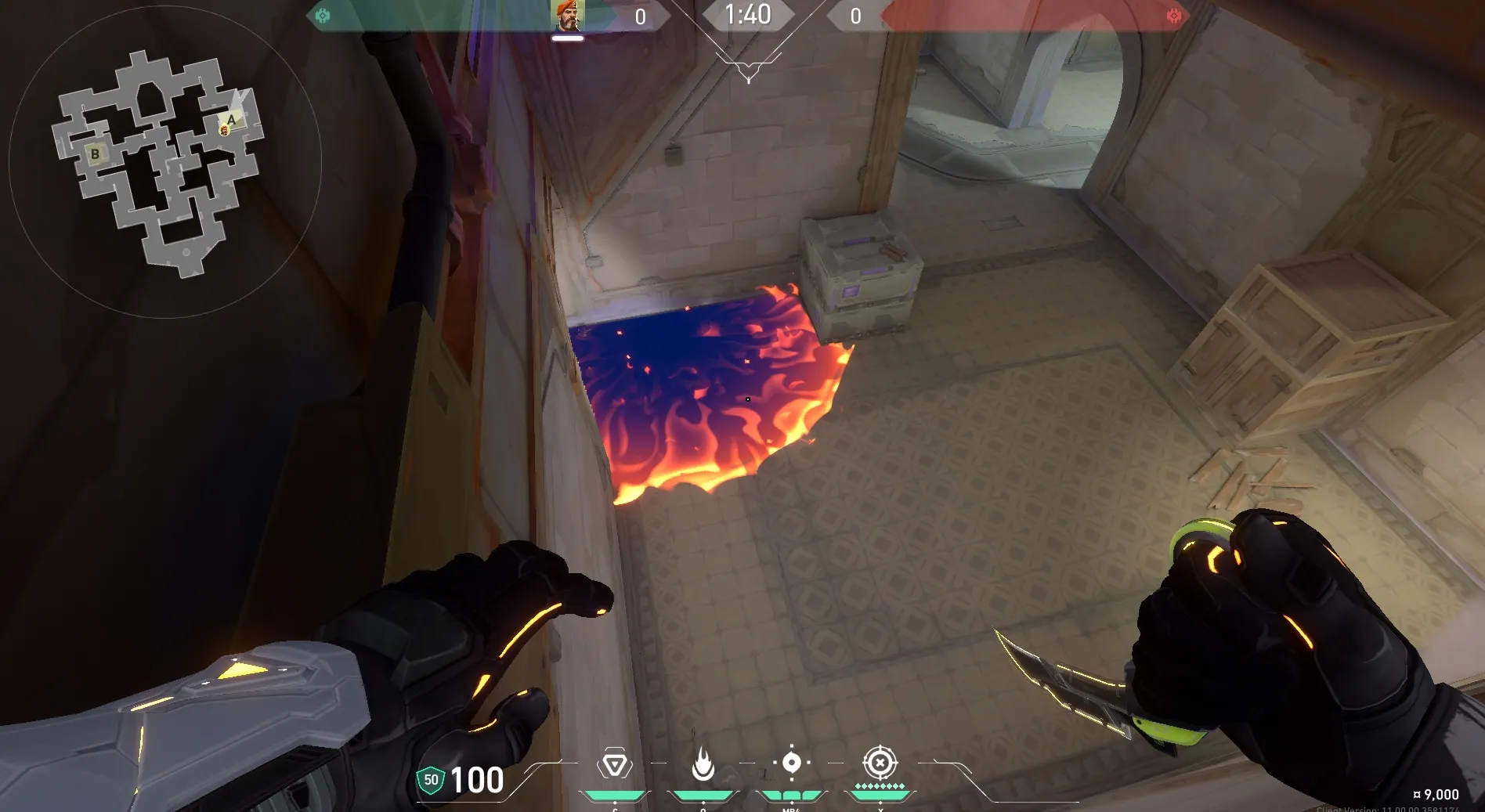 Brimstone Incendiary on Corrode Attack Site A — step 5 of 5: Result