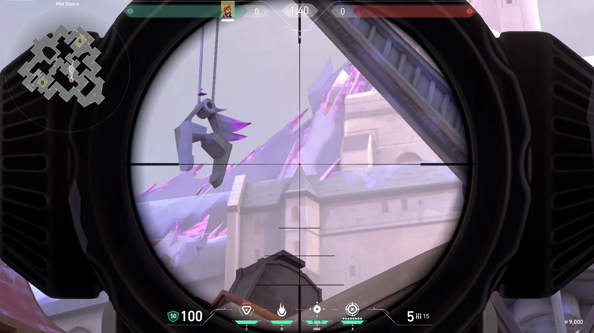 Brimstone Incendiary on Corrode Attack Site A — step 3 of 5: Aim — line up the shot