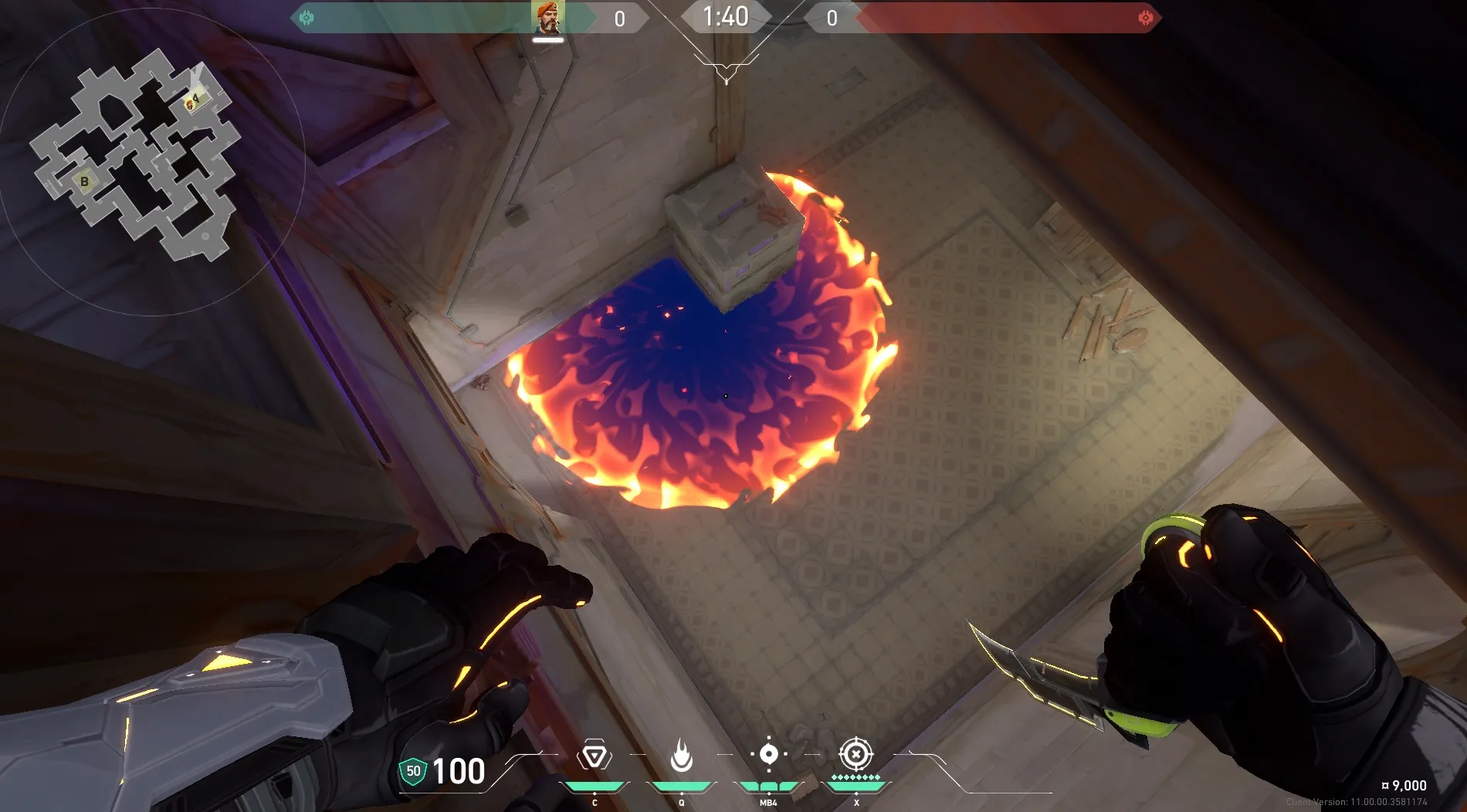 Brimstone Incendiary on Corrode Attack Site A — step 5 of 5: Result