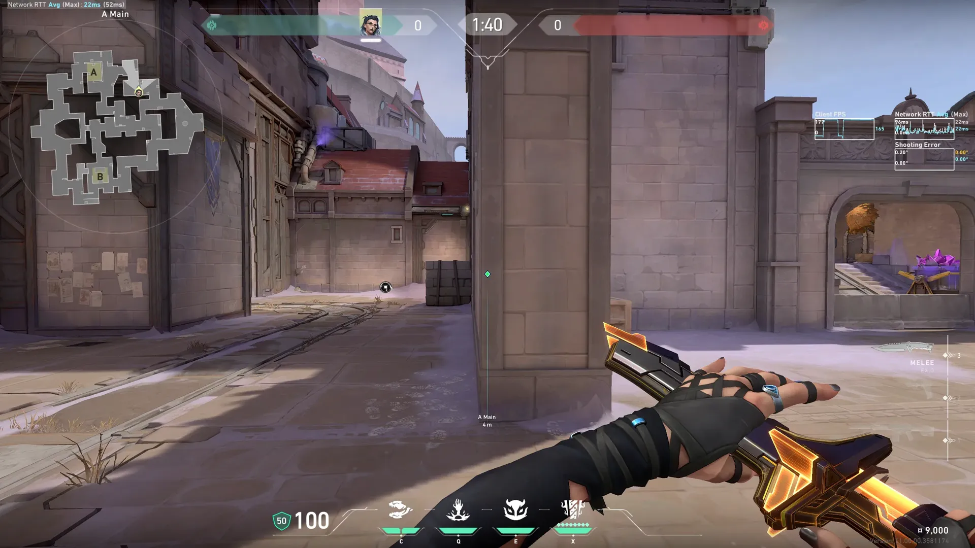 Fade Haunt on Corrode Defense Site A — step 1 of 4: Position — where to stand