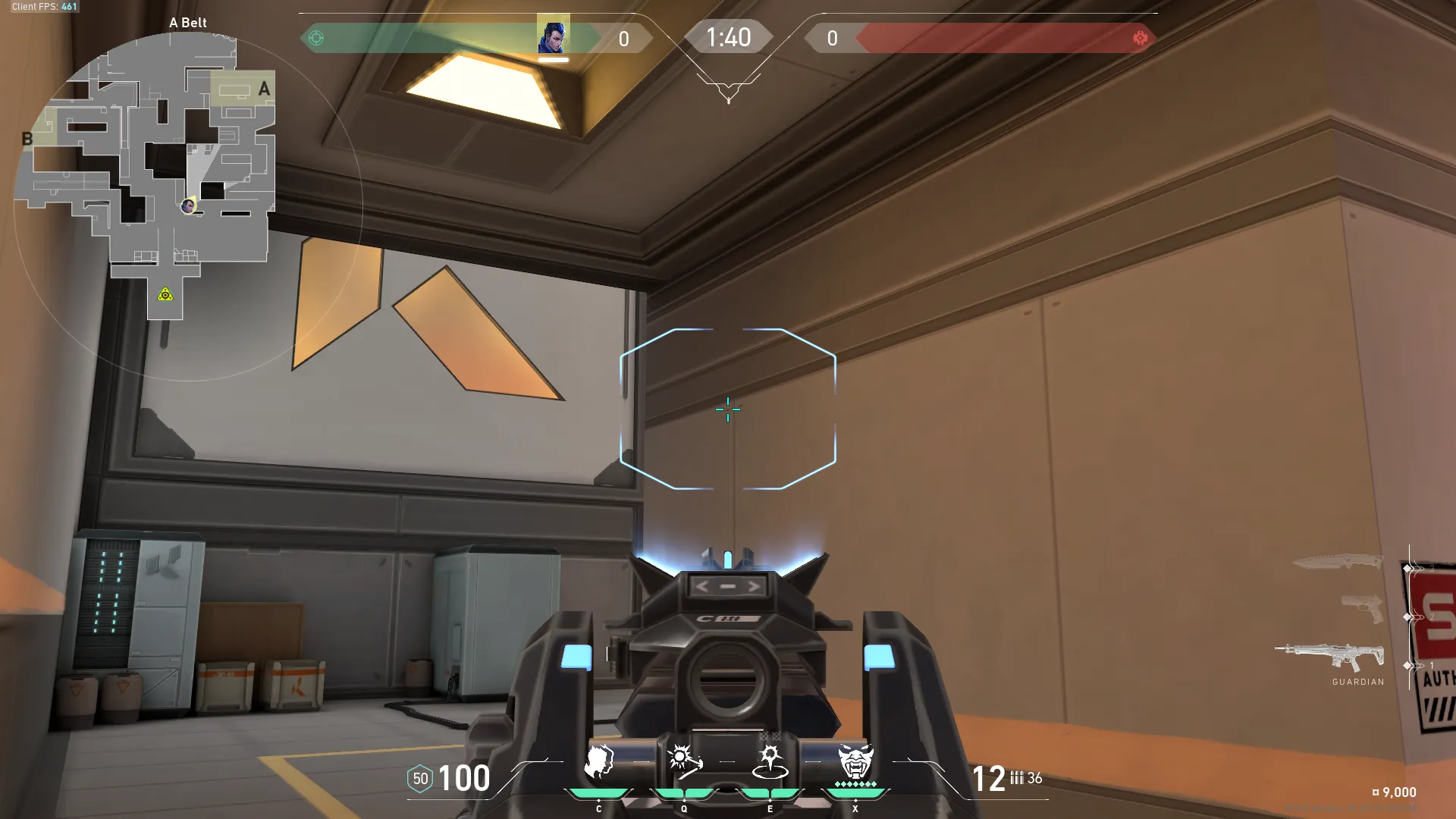 Yoru Gatecrash on Icebox Attack Site A — step 2 of 3: Aim — line up the shot