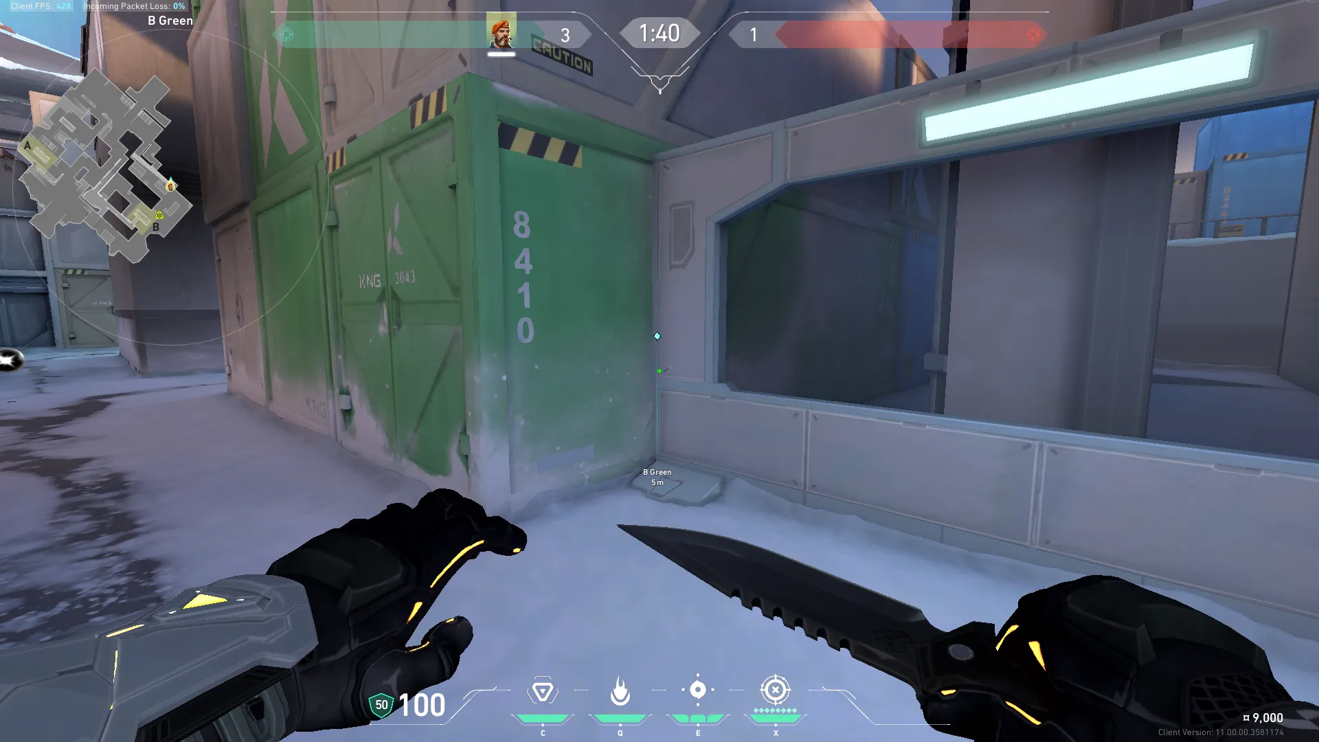 Brimstone Incendiary on Icebox Attack Site B — step 1 of 3: Position — where to stand