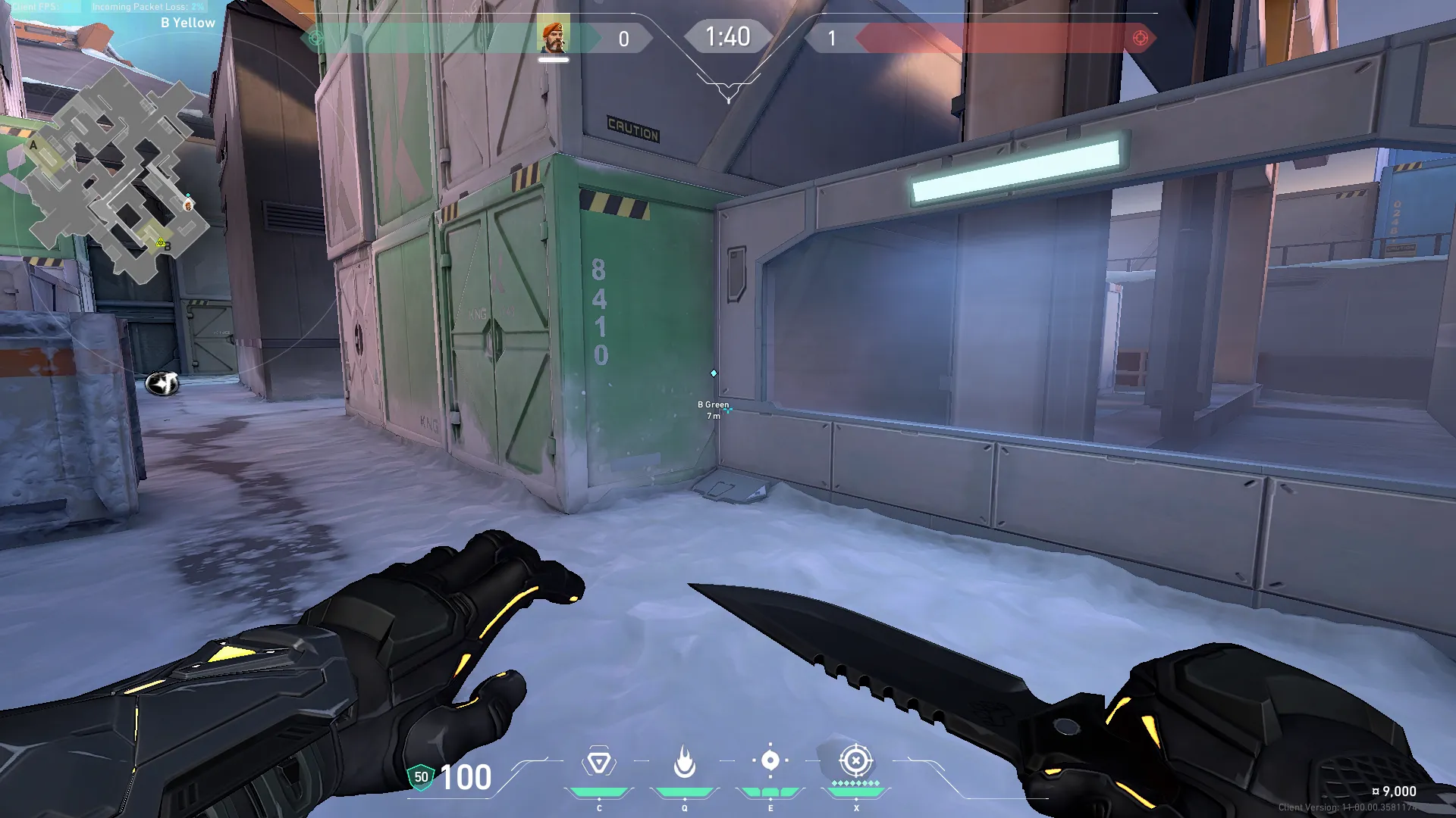 Brimstone Incendiary on Icebox Attack Site B — step 1 of 3: Position — where to stand