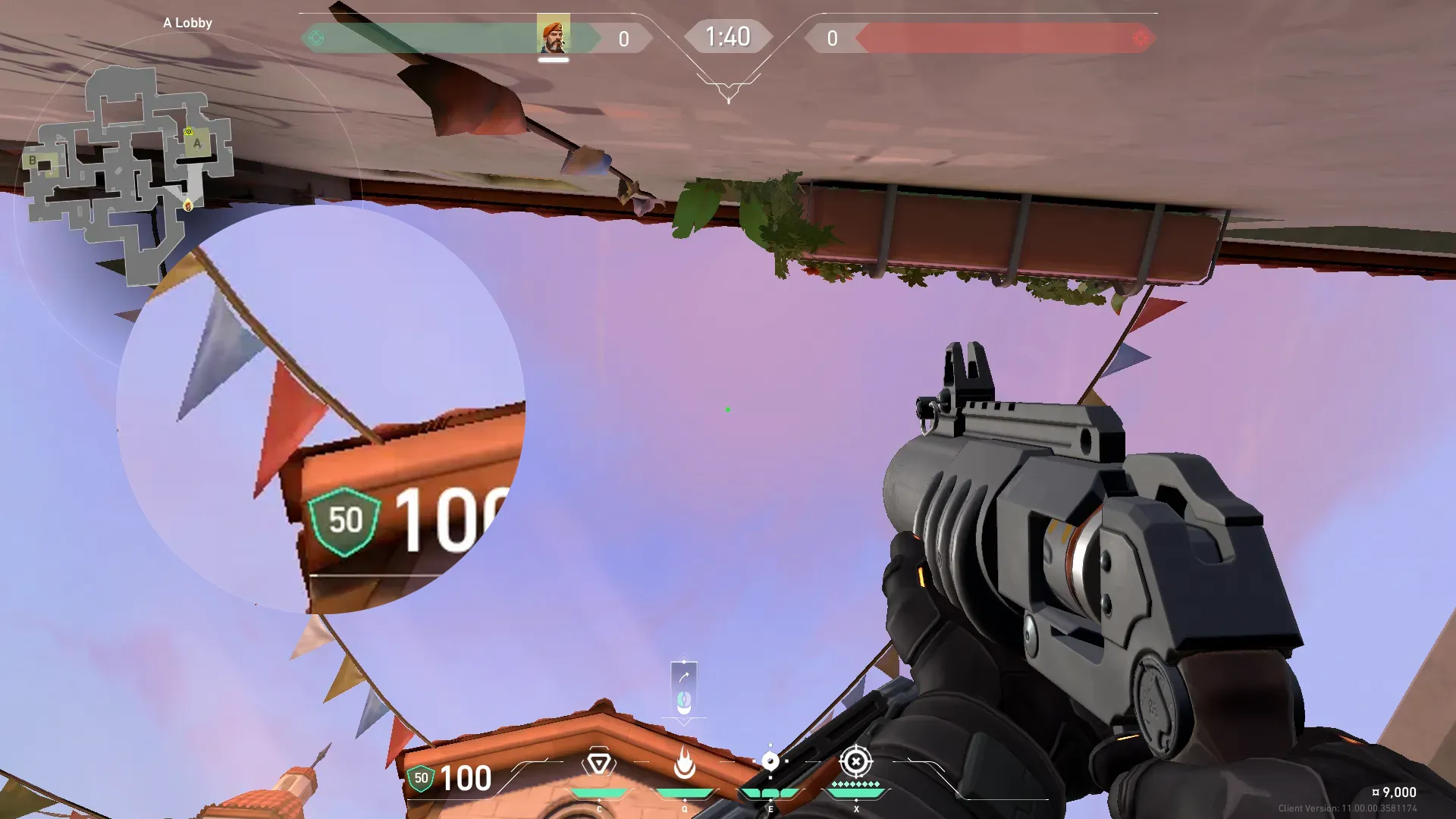 Brimstone Incendiary on Sunset Attack Site A — step 2 of 3: Aim — line up the shot