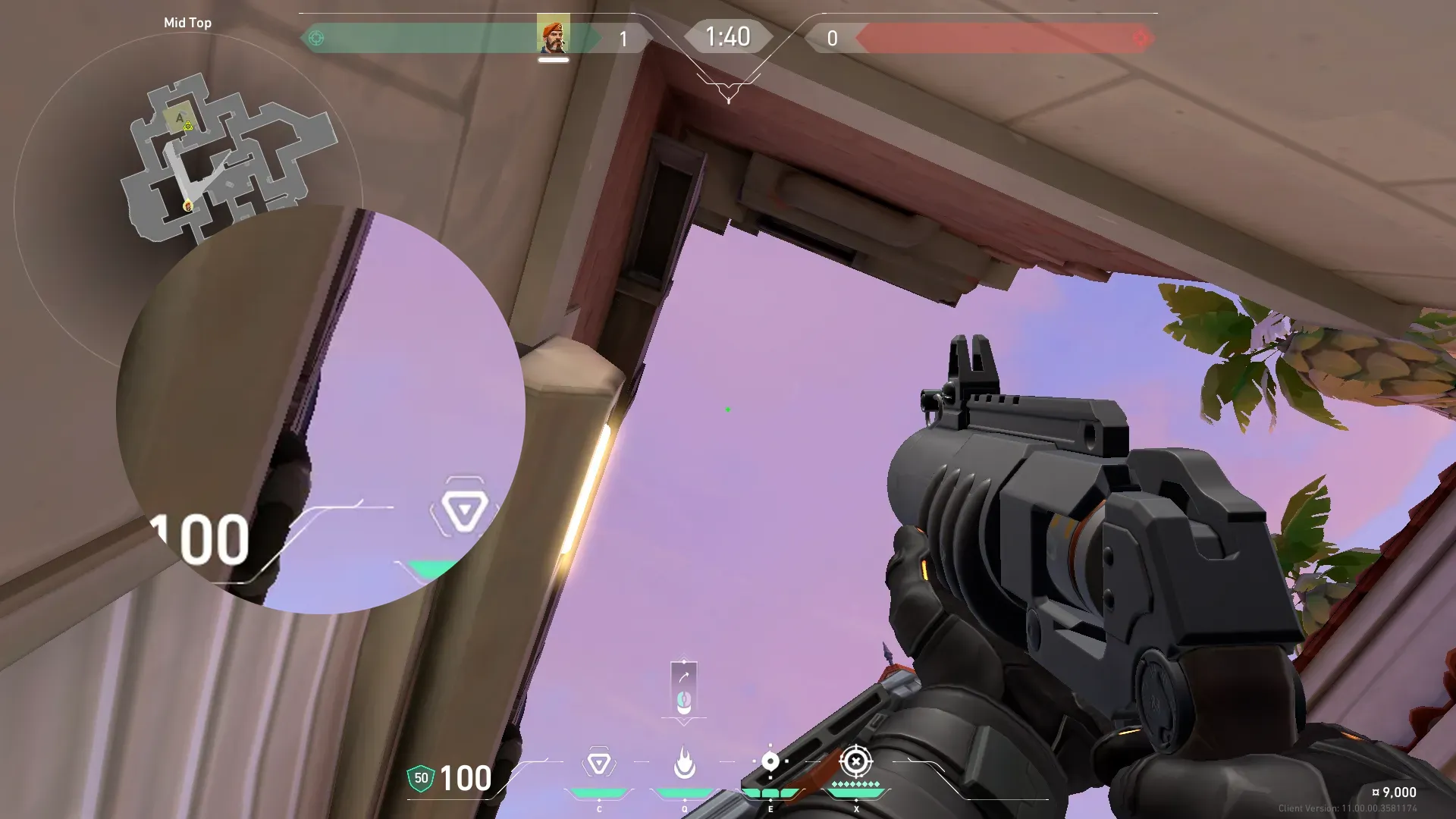 Brimstone Incendiary on Sunset Attack Site A — step 2 of 3: Aim — line up the shot