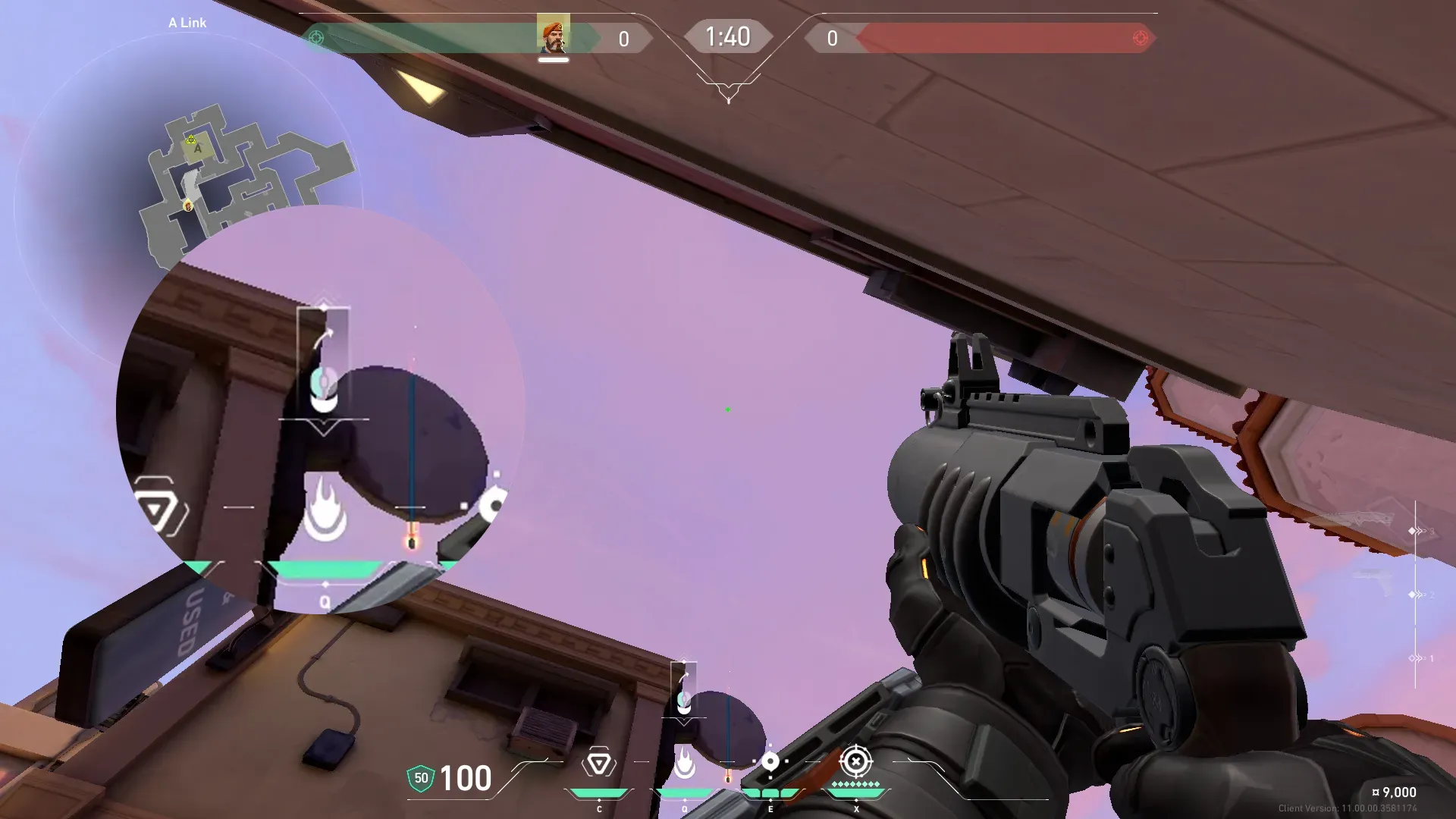 Brimstone Incendiary on Sunset Attack Site A — step 2 of 3: Aim — line up the shot