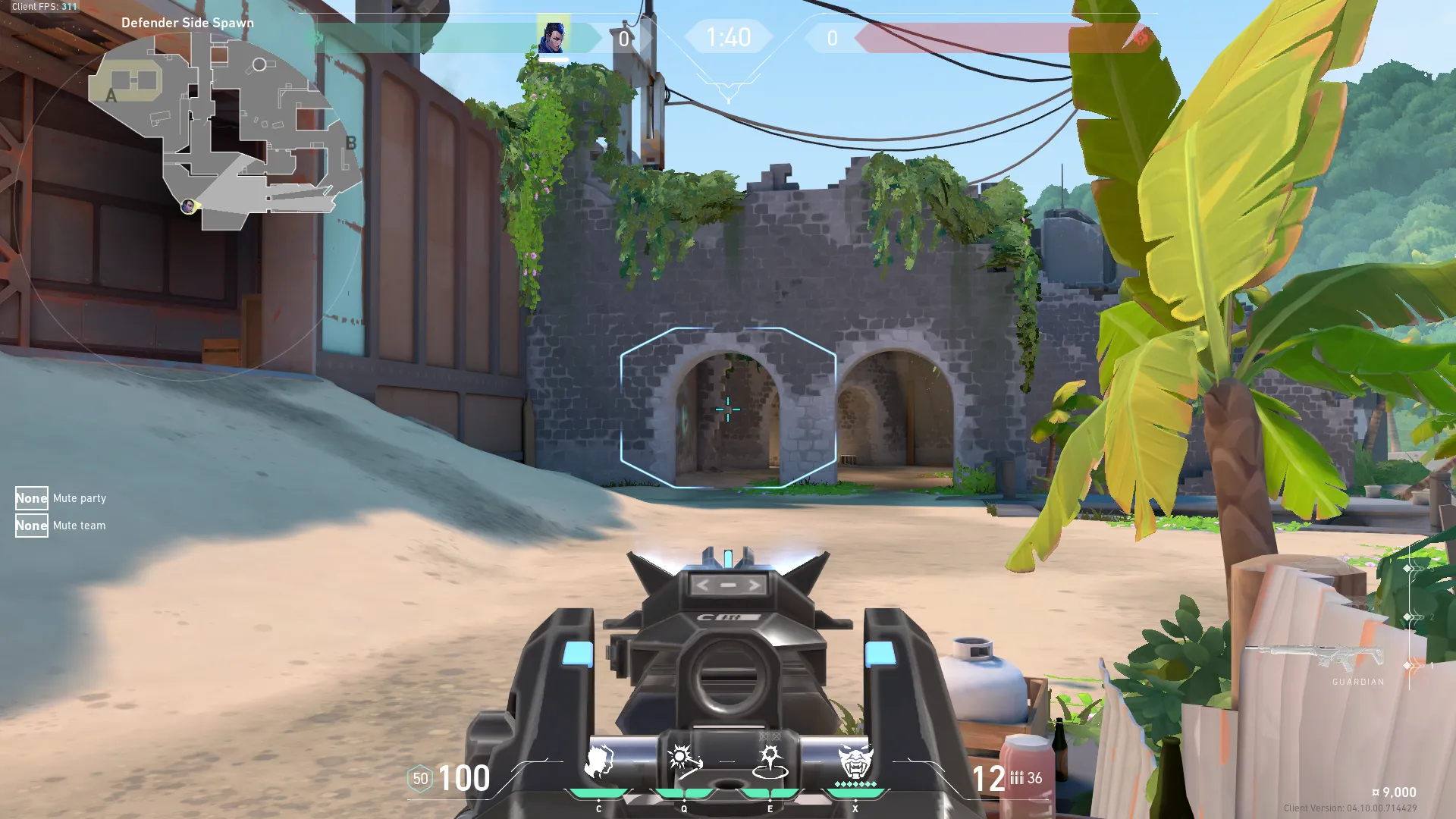 Yoru Gatecrash on Breeze Defense Site B — step 2 of 3: Aim — line up the shot