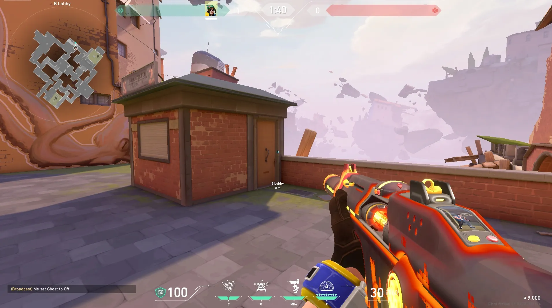 Killjoy Nanoswarm on Ascent Attack Site B — step 1 of 5: Position — where to stand
