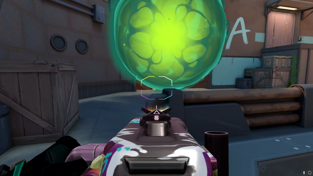 Viper Poison Cloud on Breeze Defense Mid — step 3 of 4: Aim — line up the shot
