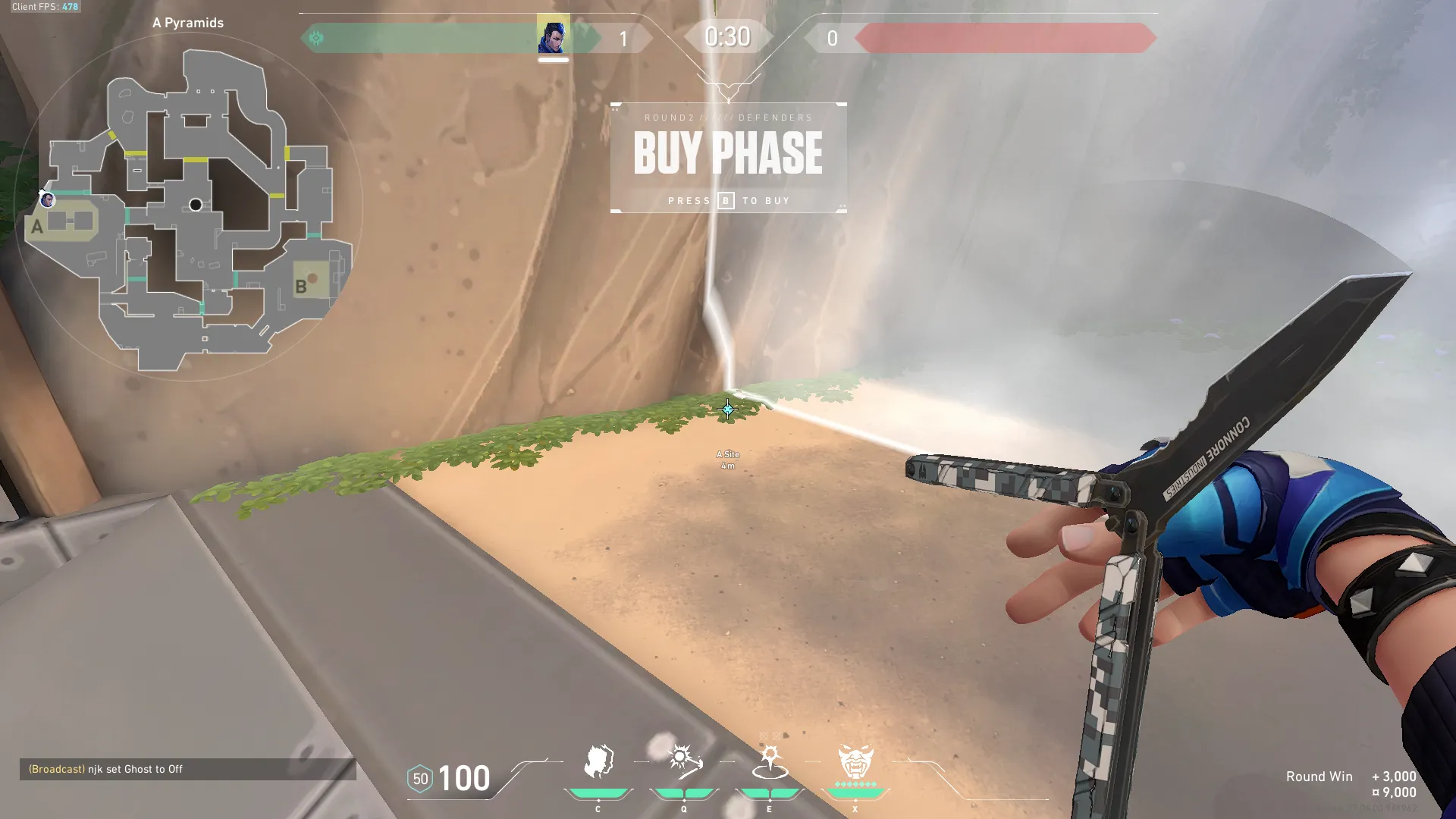 A Site to Attacker Spawn — Yoru lineup on Breeze
