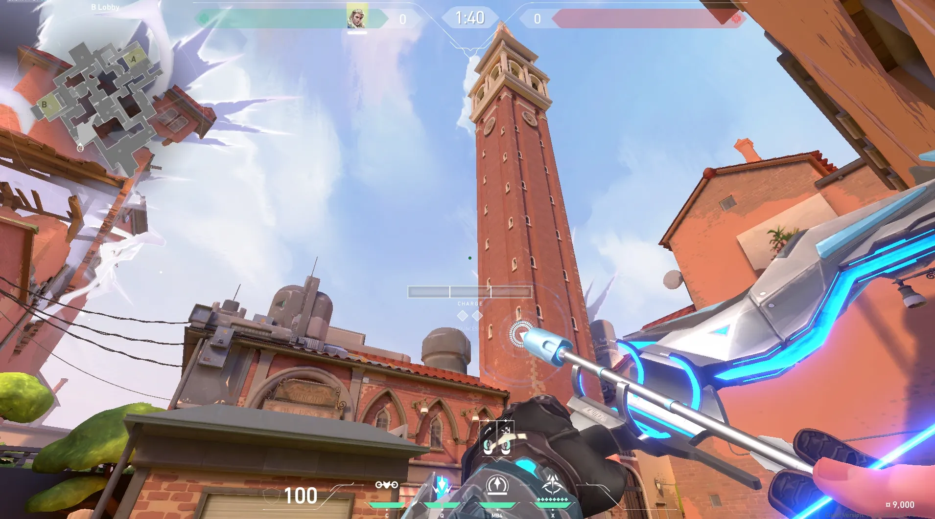 Sova Recon Bolt on Ascent Attack Mid — step 4 of 5: Aim — line up the shot