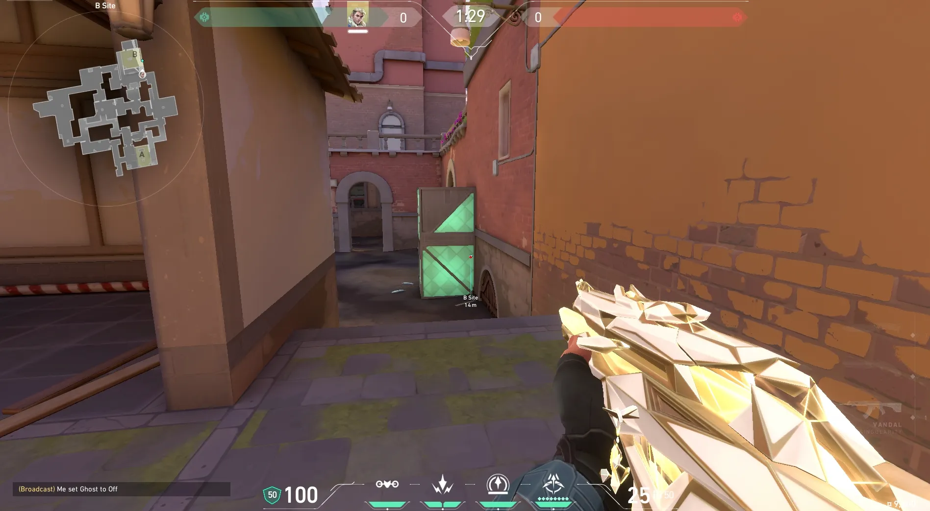 Sova Recon Bolt on Ascent Defense Site A — step 1 of 5: Position — where to stand