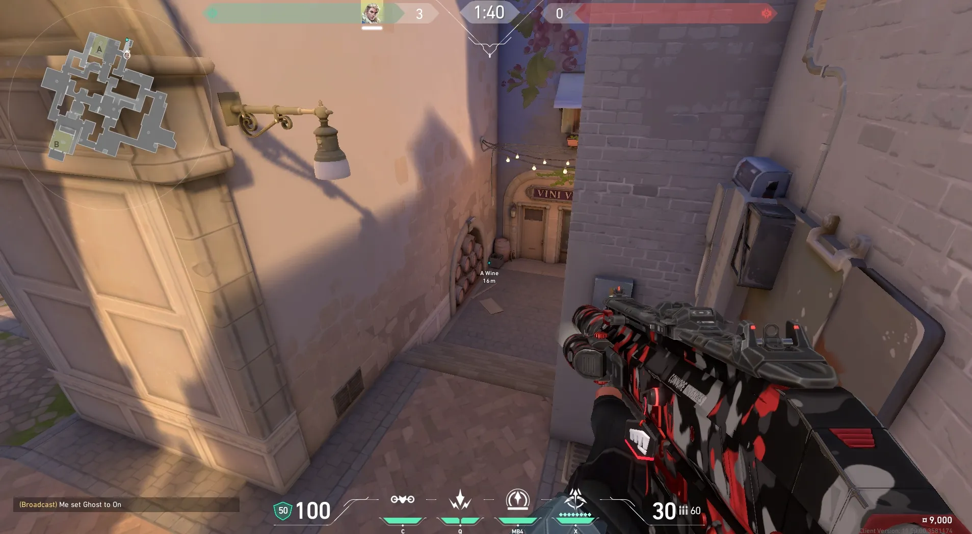 Sova Recon Bolt on Ascent Attack Site A — step 1 of 5: Position — where to stand