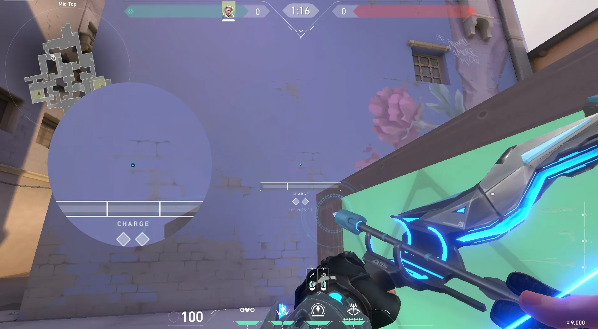 Sova Recon Bolt on Ascent Attack Mid — step 2 of 4: Aim — line up the shot
